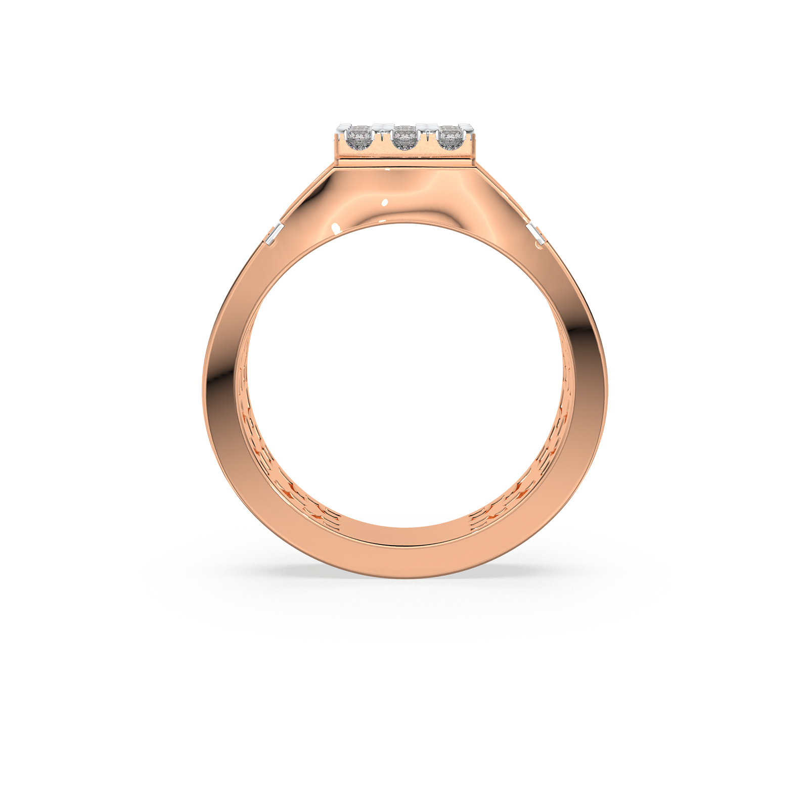 DIAMOND GENTS RING 18CT
