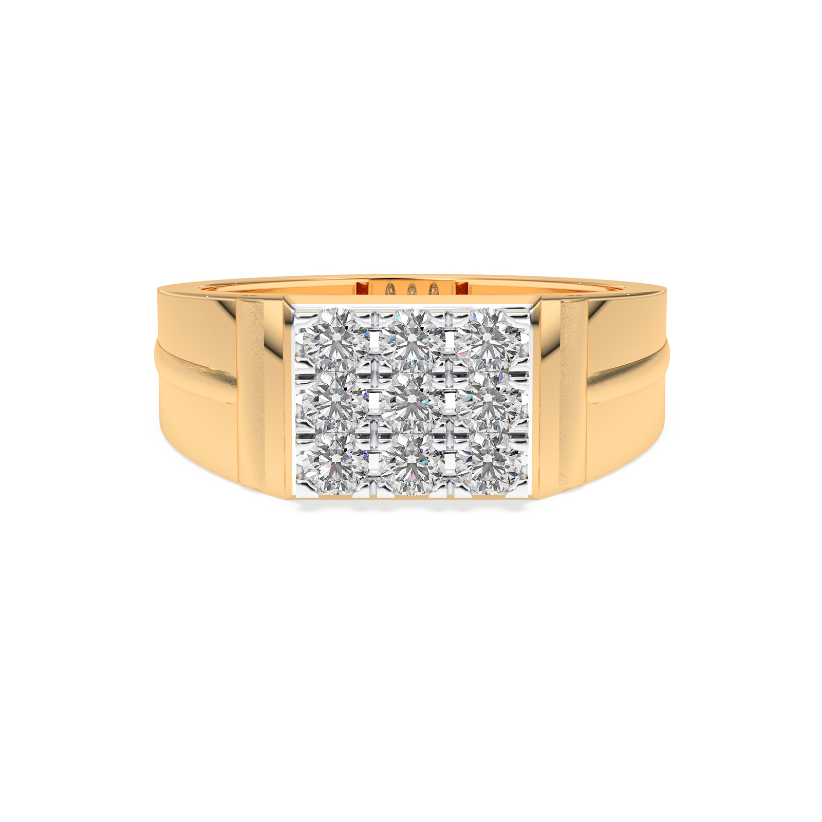 DIAMOND GENTS RING 18CT