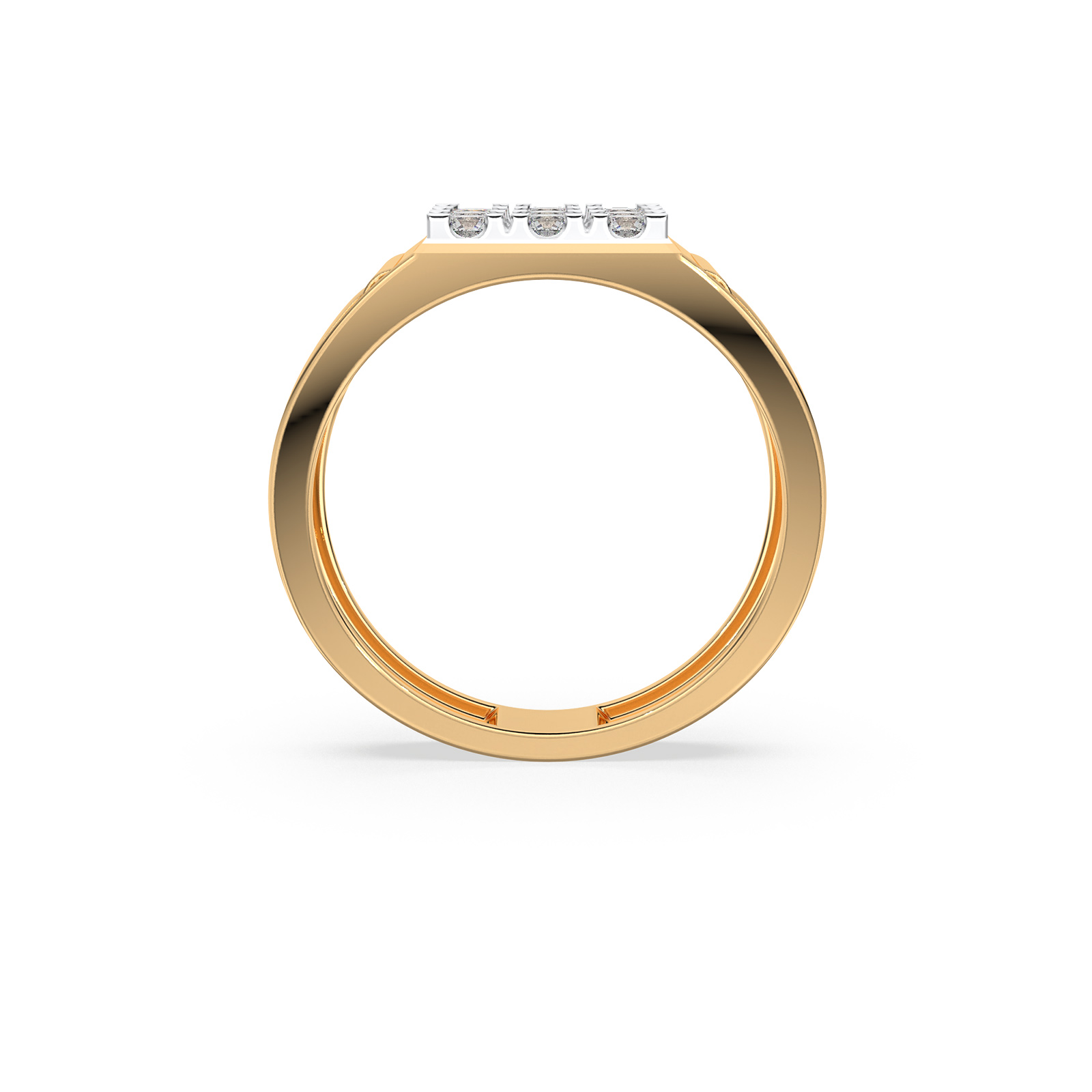 DIAMOND GENTS RING 18CT