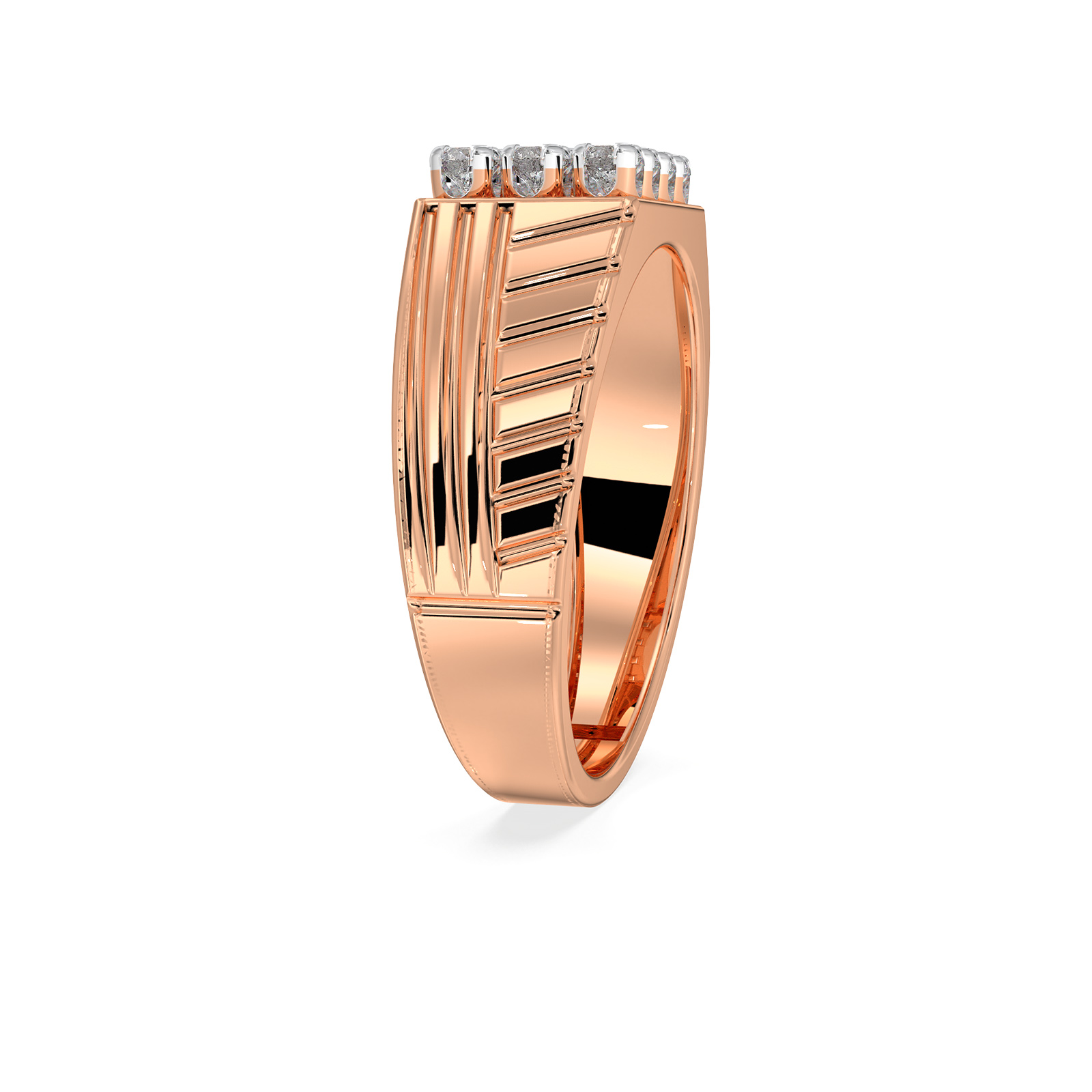 DIAMOND GENTS RING 18CT