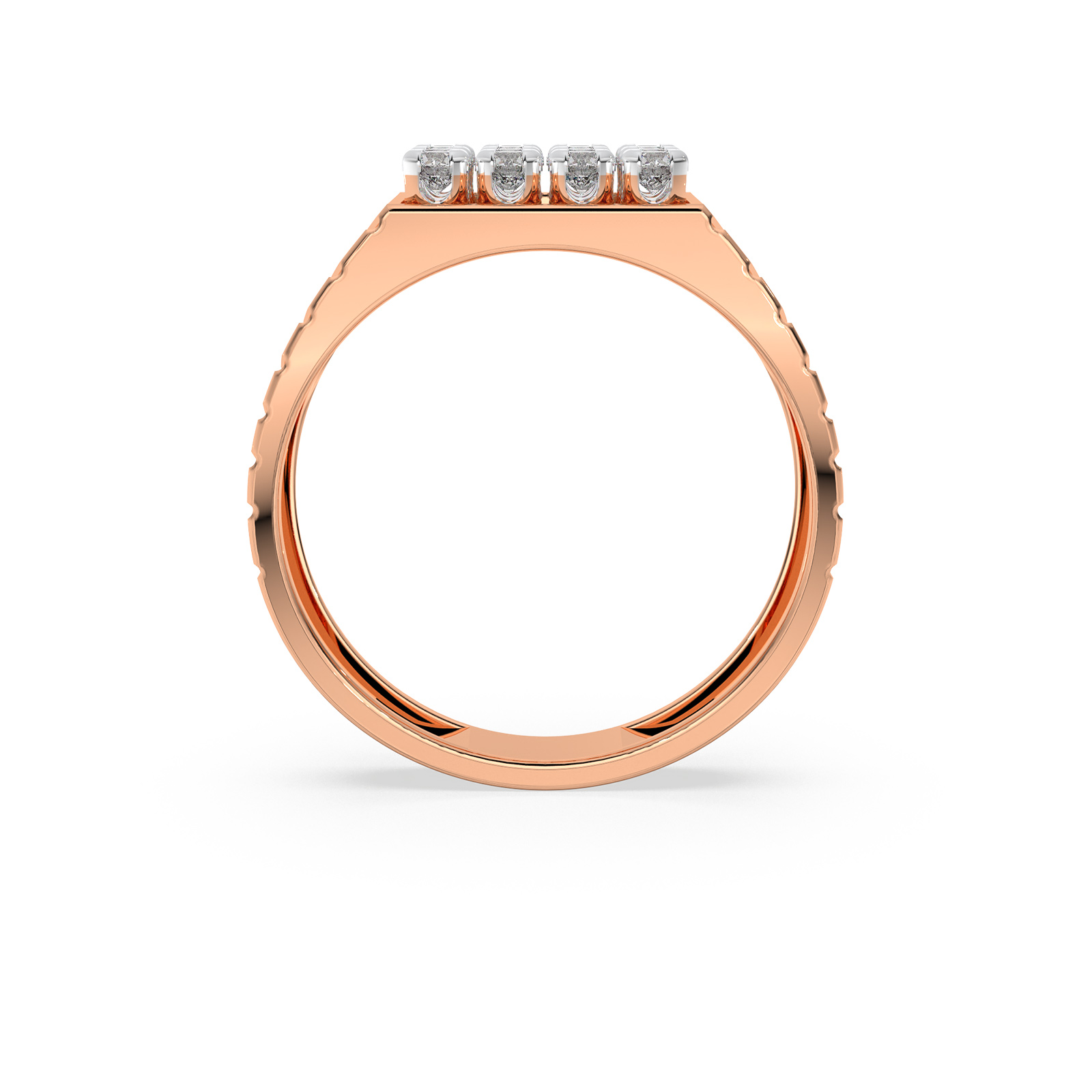 DIAMOND GENTS RING 18CT