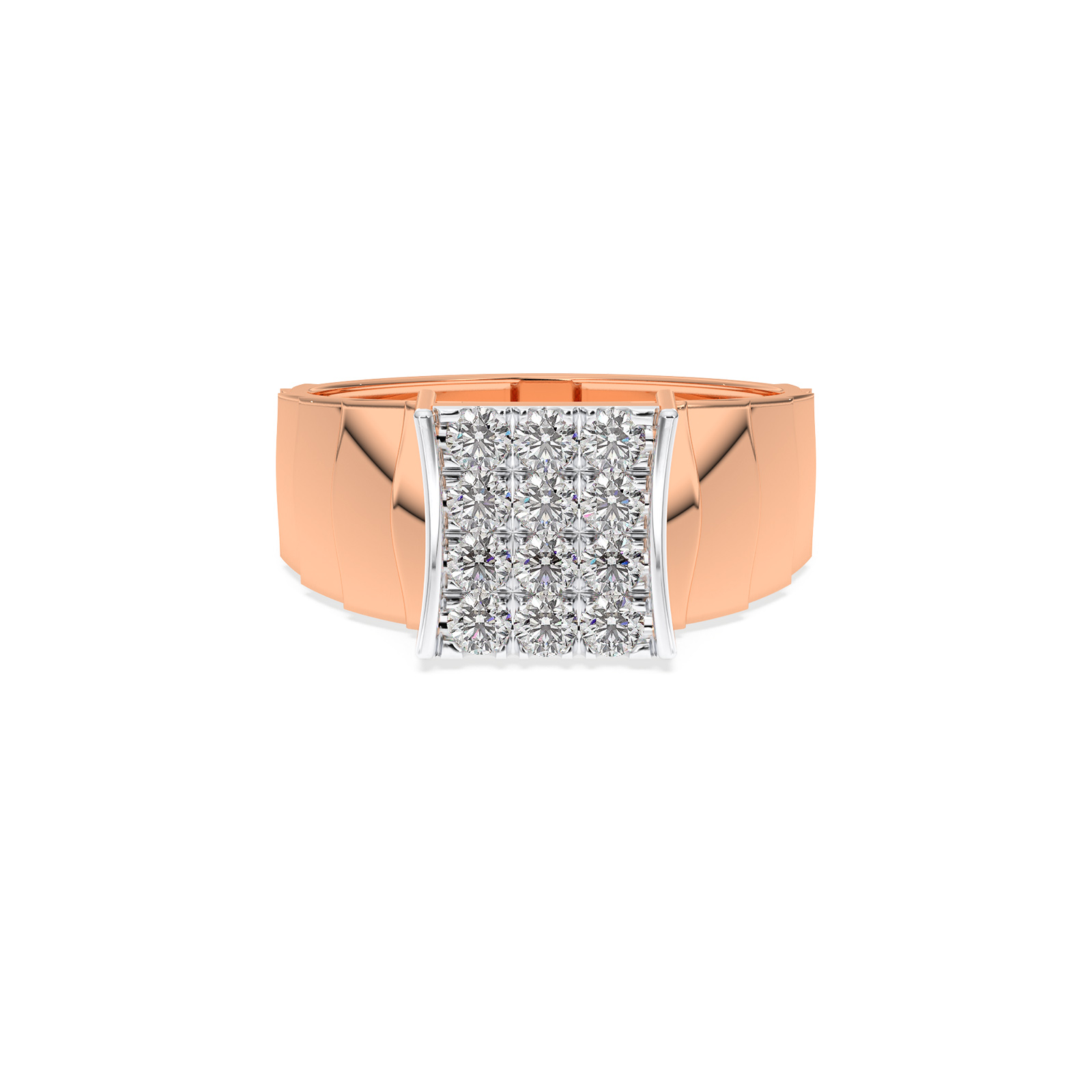 DIAMOND GENTS RING 18CT