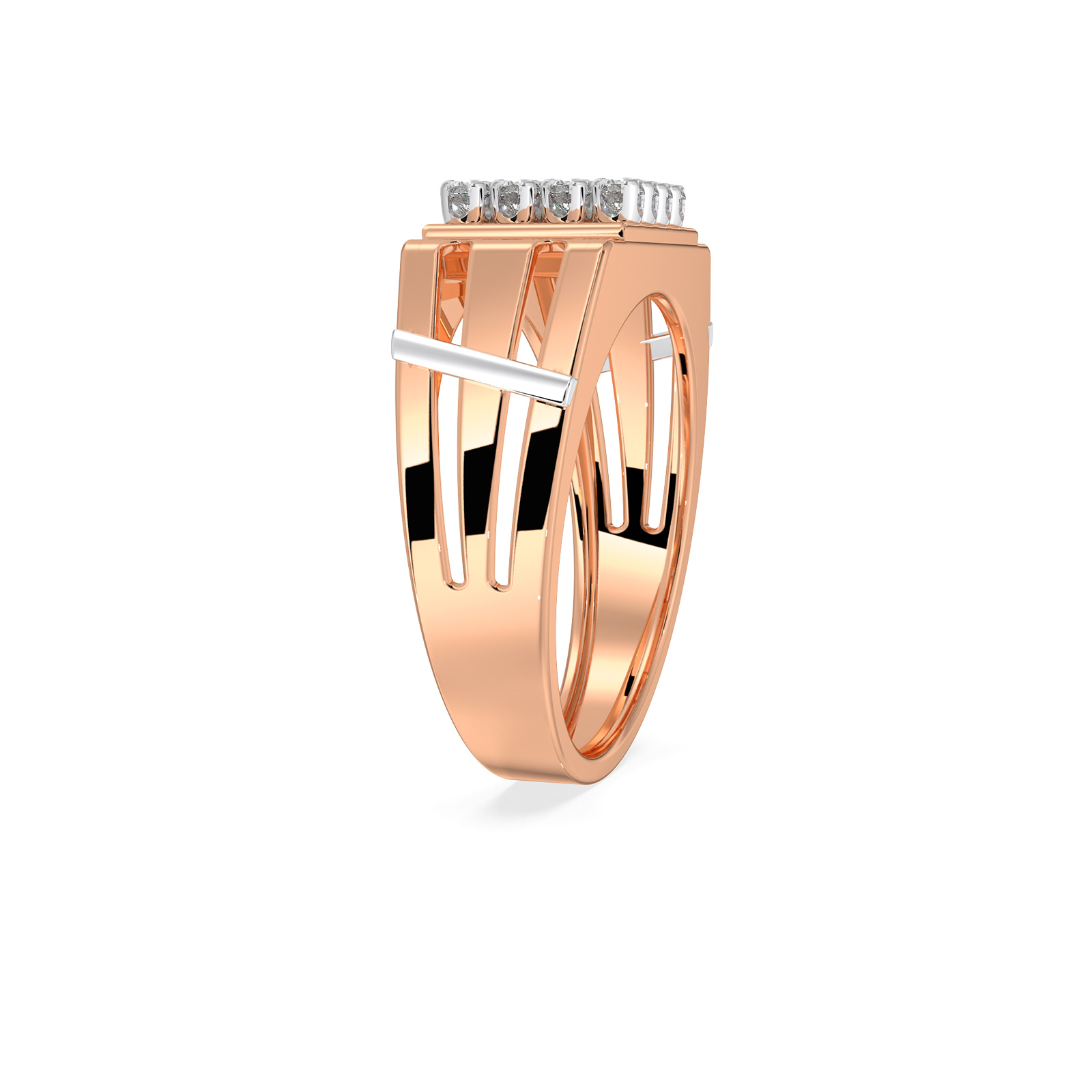 DIAMOND GENTS RING 18CT