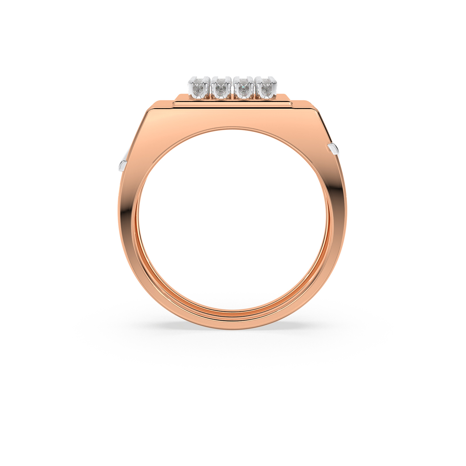 DIAMOND GENTS RING 18CT