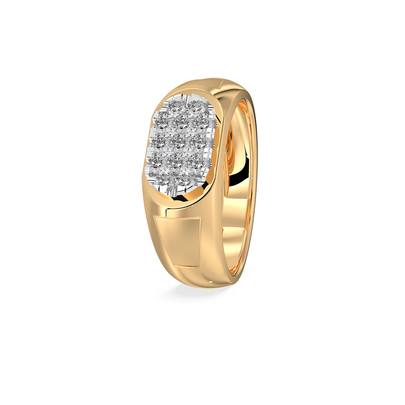 DIAMOND GENTS RING 18CT