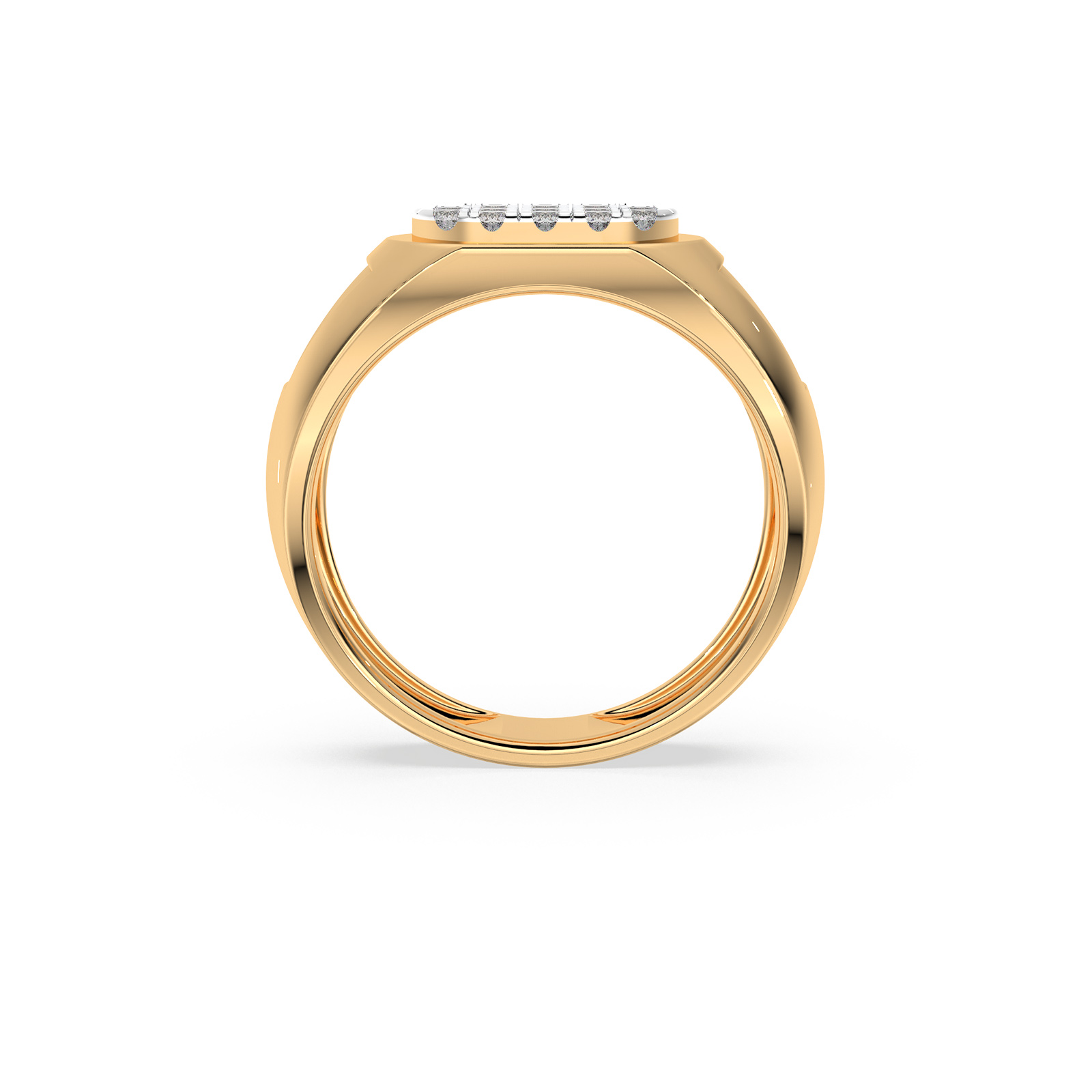 DIAMOND GENTS RING 18CT