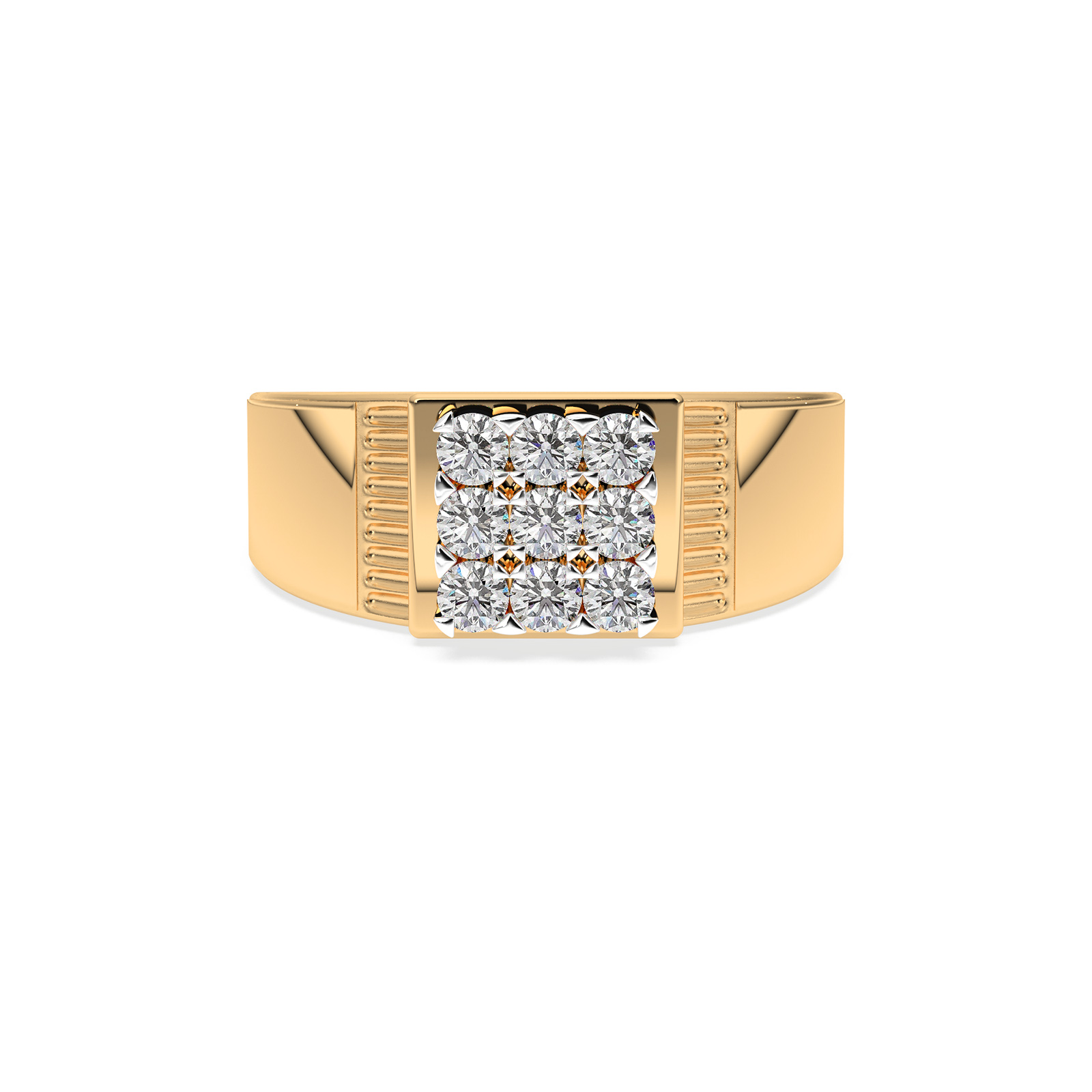 DIAMOND GENTS RING 18CT