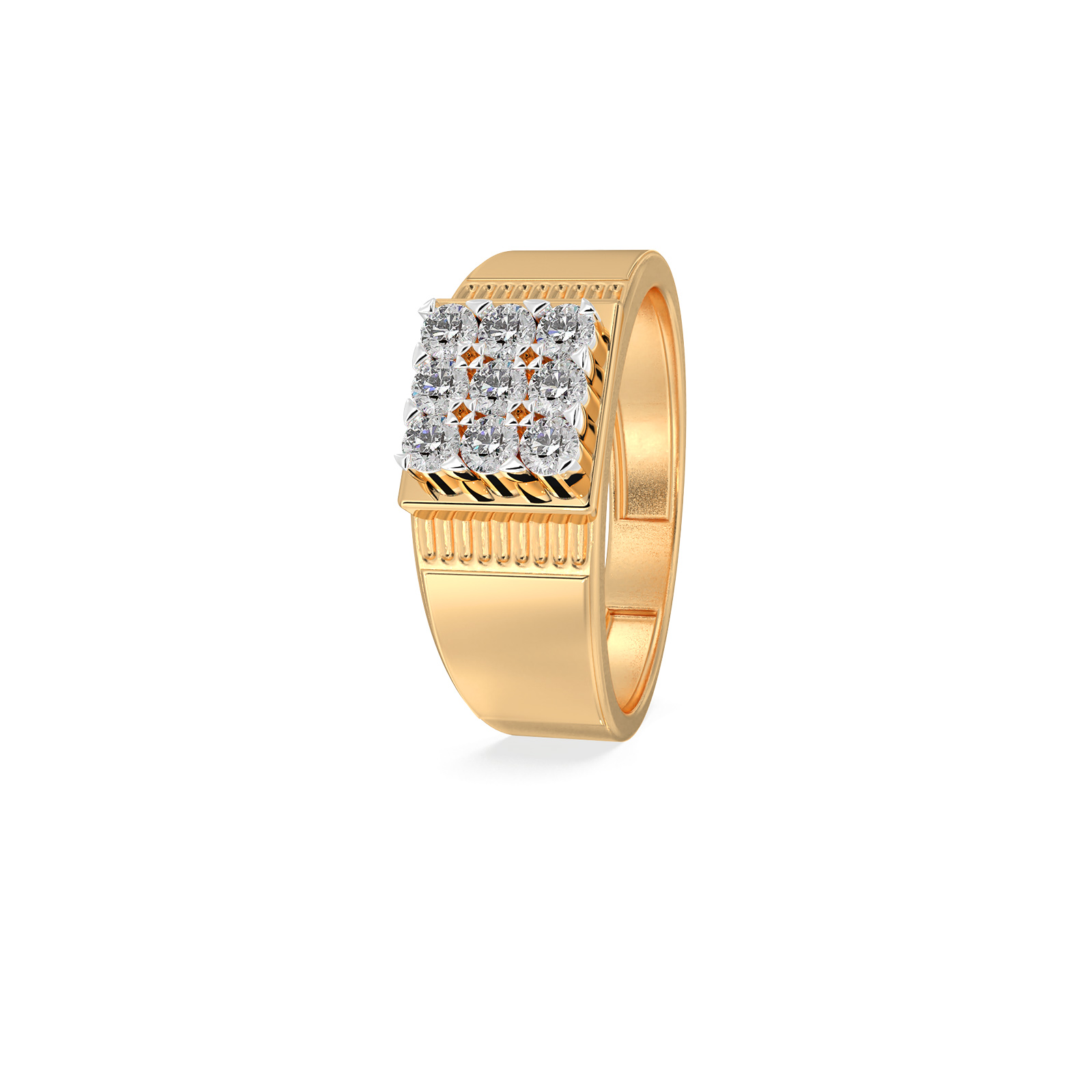 DIAMOND GENTS RING 18CT