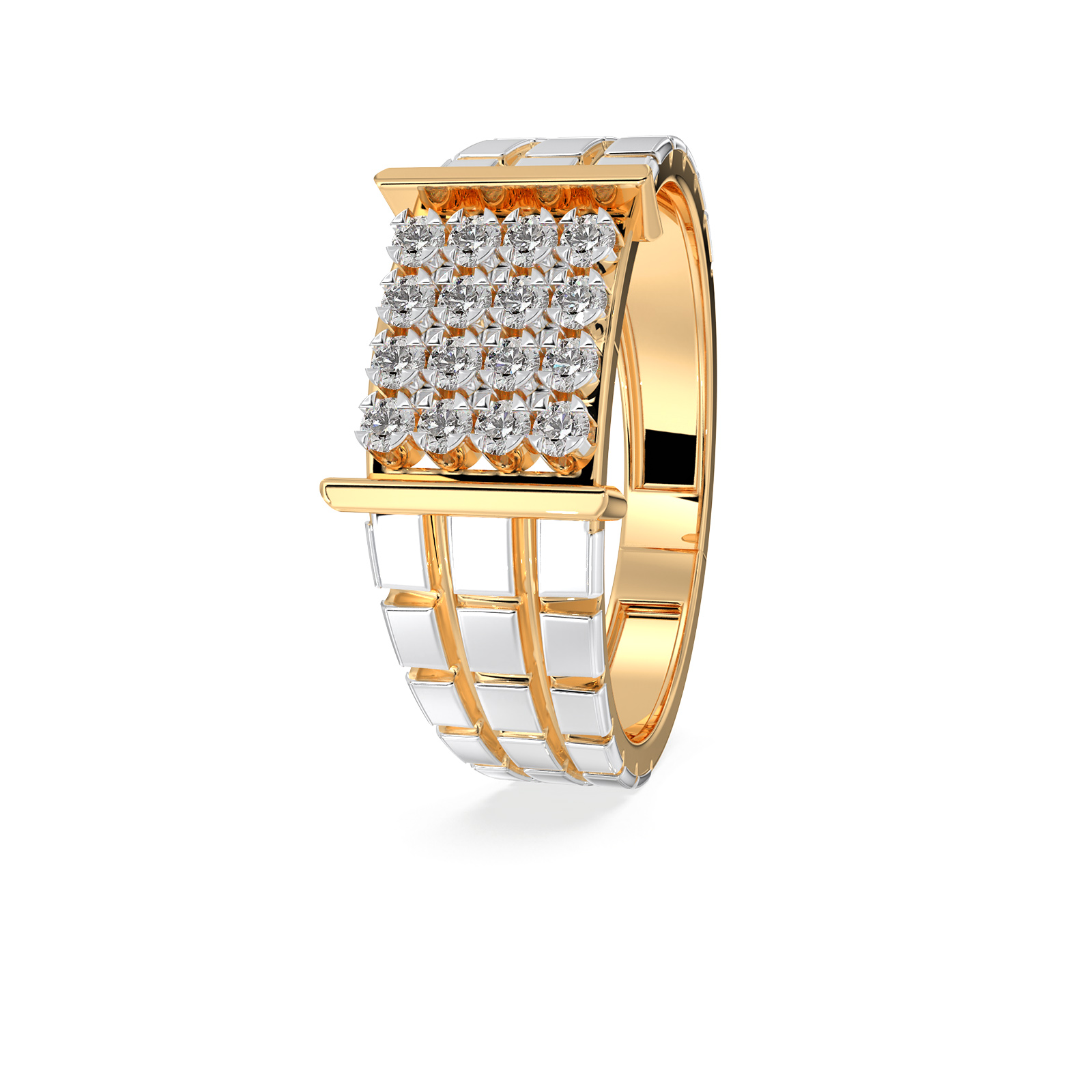 DIAMOND GENTS RING 18CT