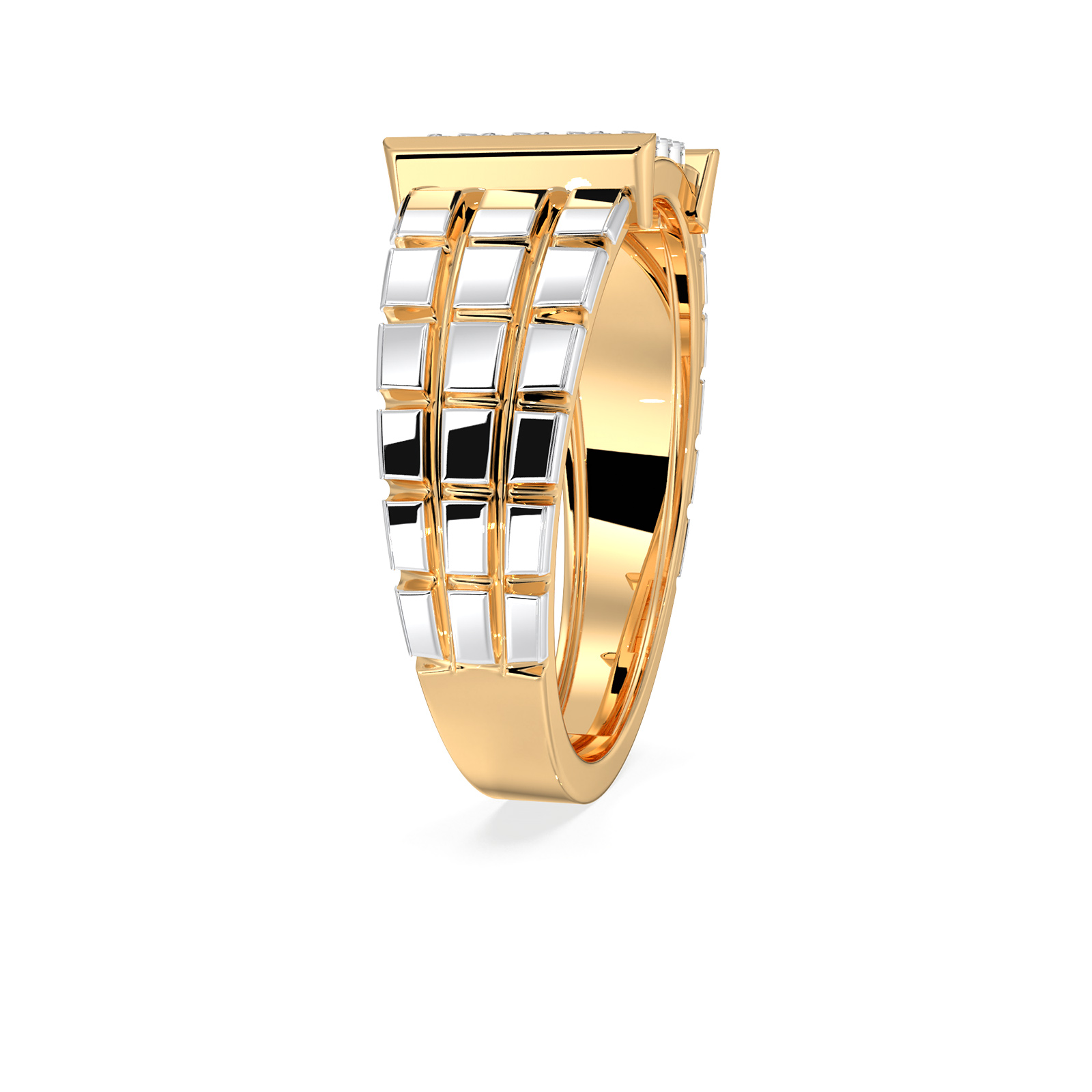DIAMOND GENTS RING 18CT