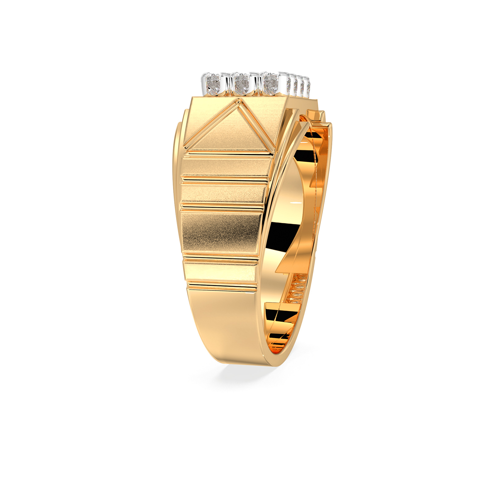 DIAMOND GENTS RING 18CT