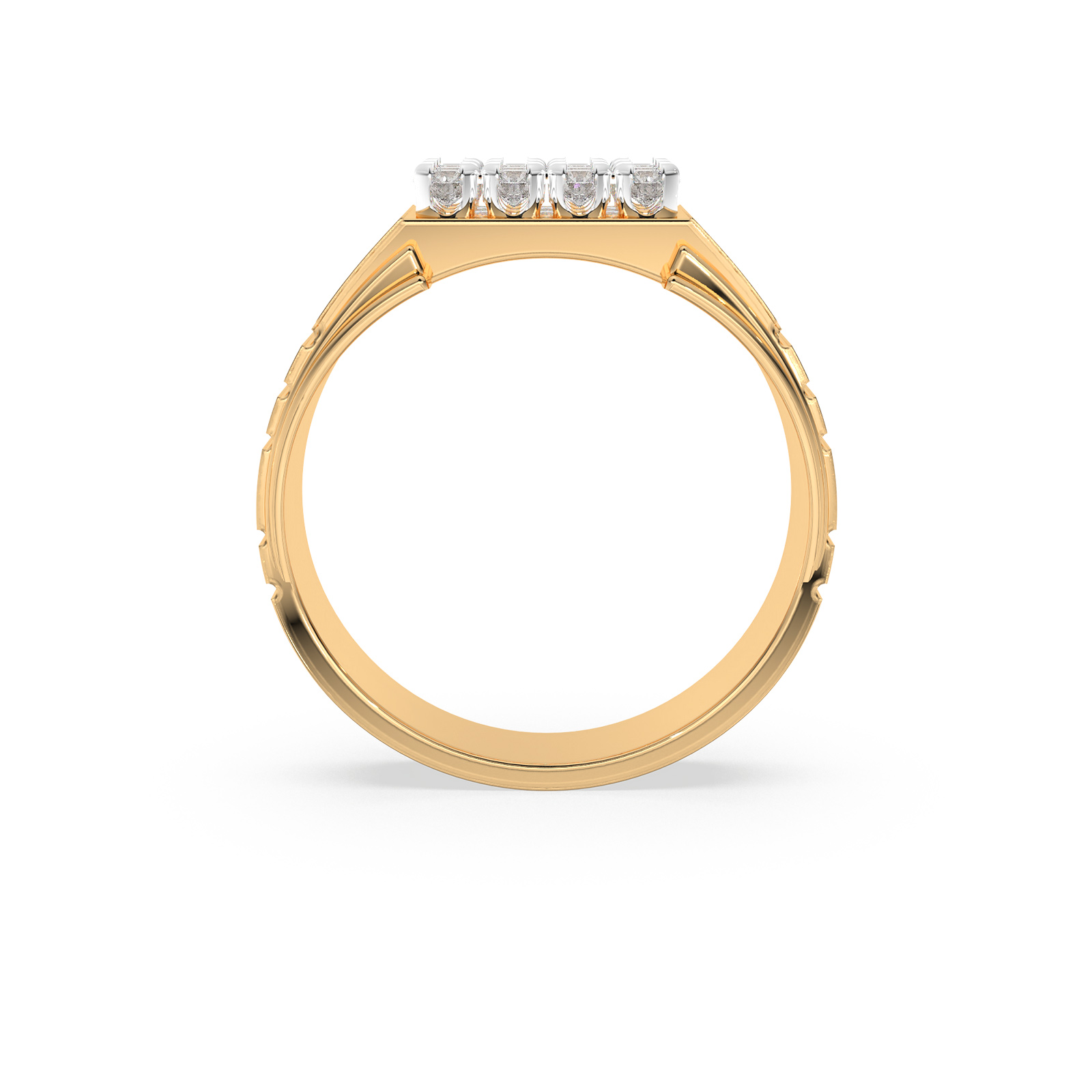 DIAMOND GENTS RING 18CT