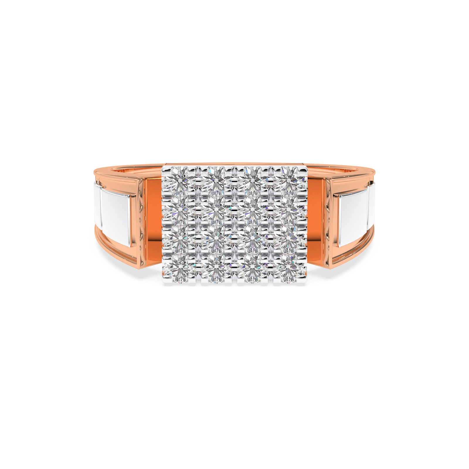 DIAMOND GENTS RING 18CT
