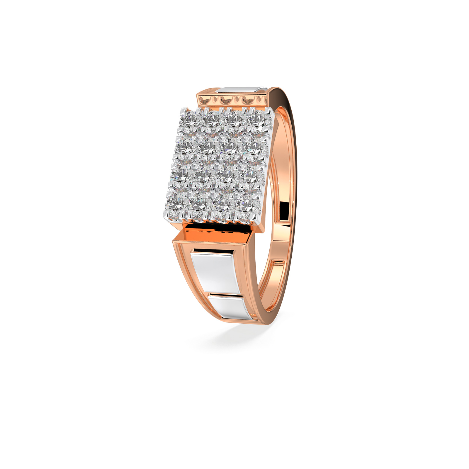 DIAMOND GENTS RING 18CT