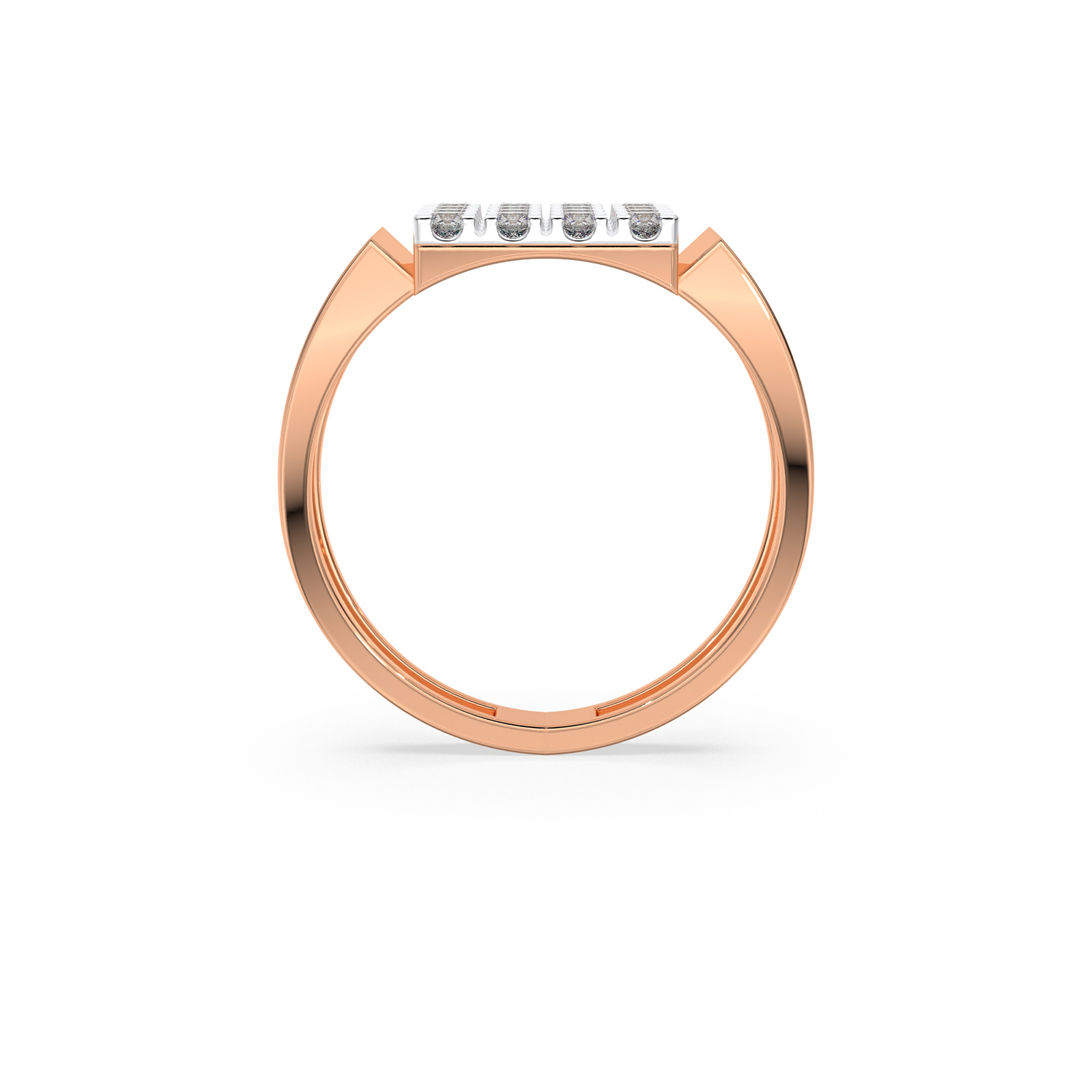DIAMOND GENTS RING 18CT