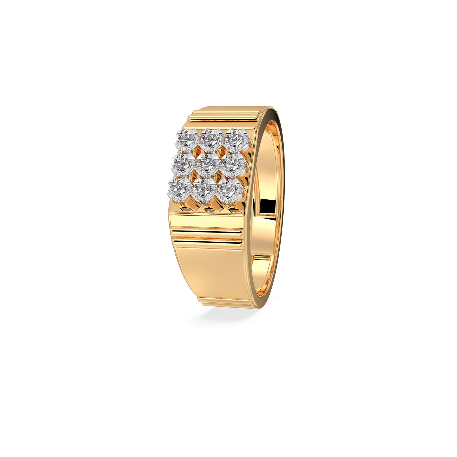 DIAMOND GENTS RING 18CT