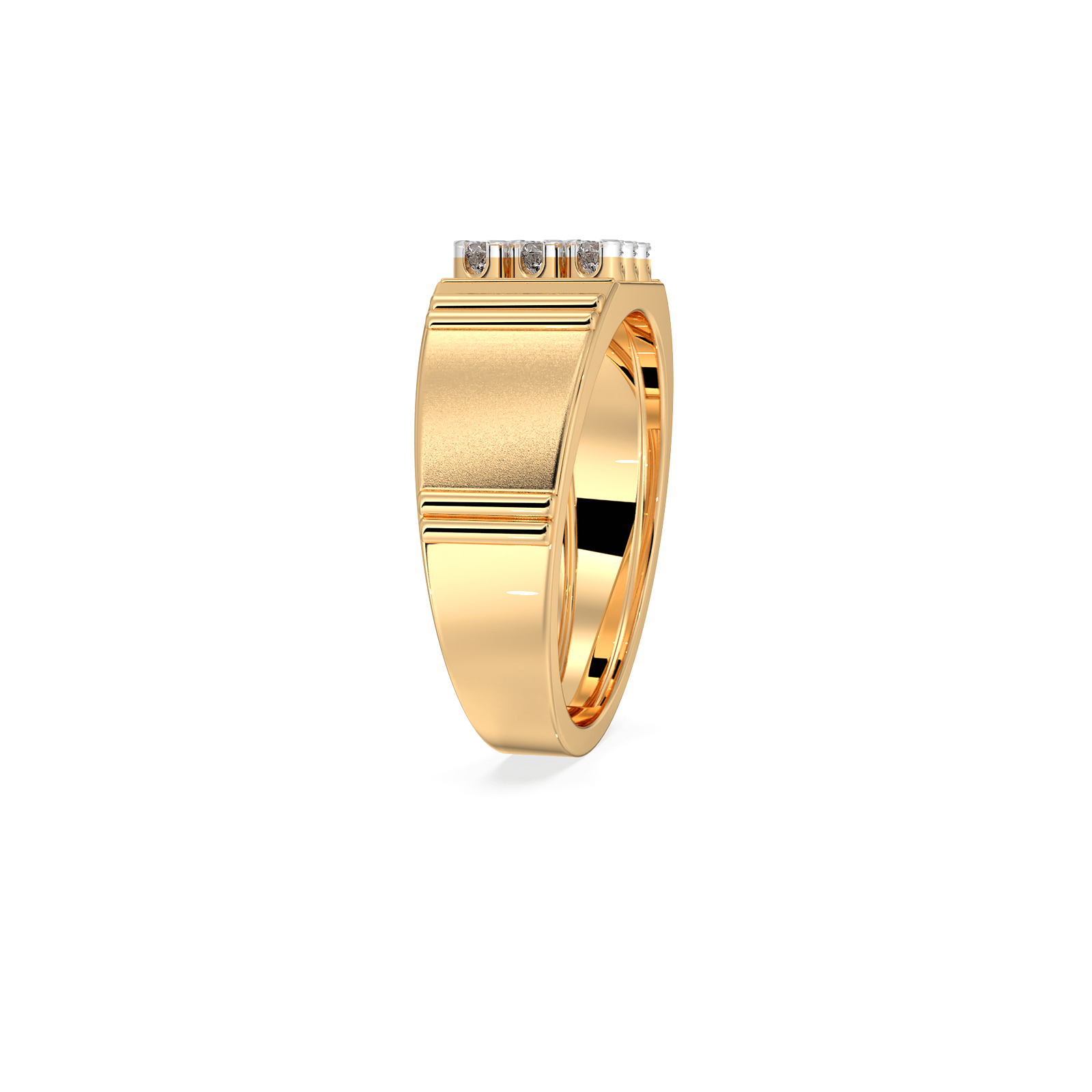 DIAMOND GENTS RING 18CT