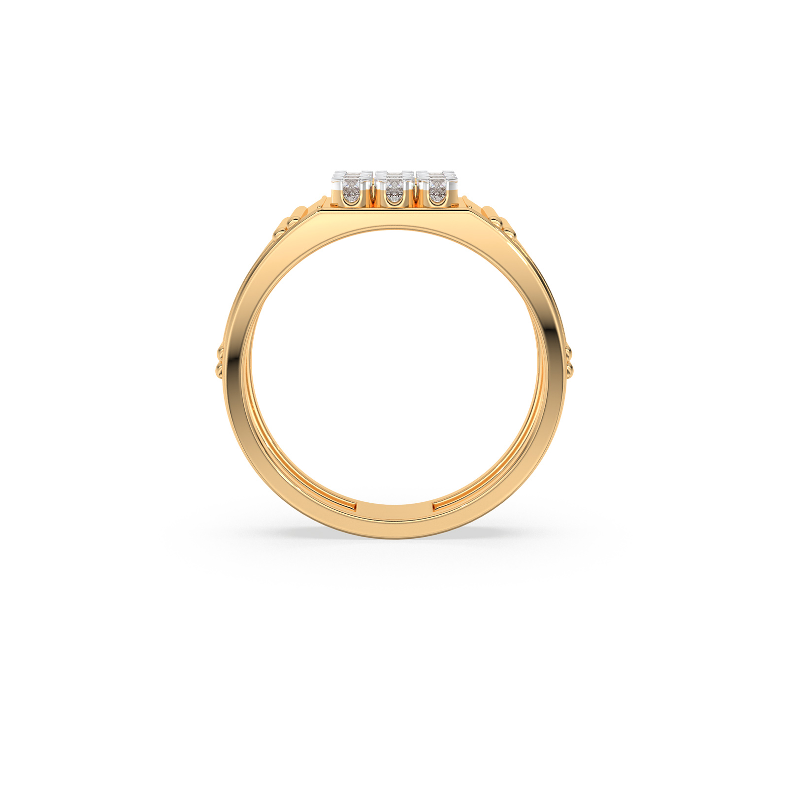 DIAMOND GENTS RING 18CT