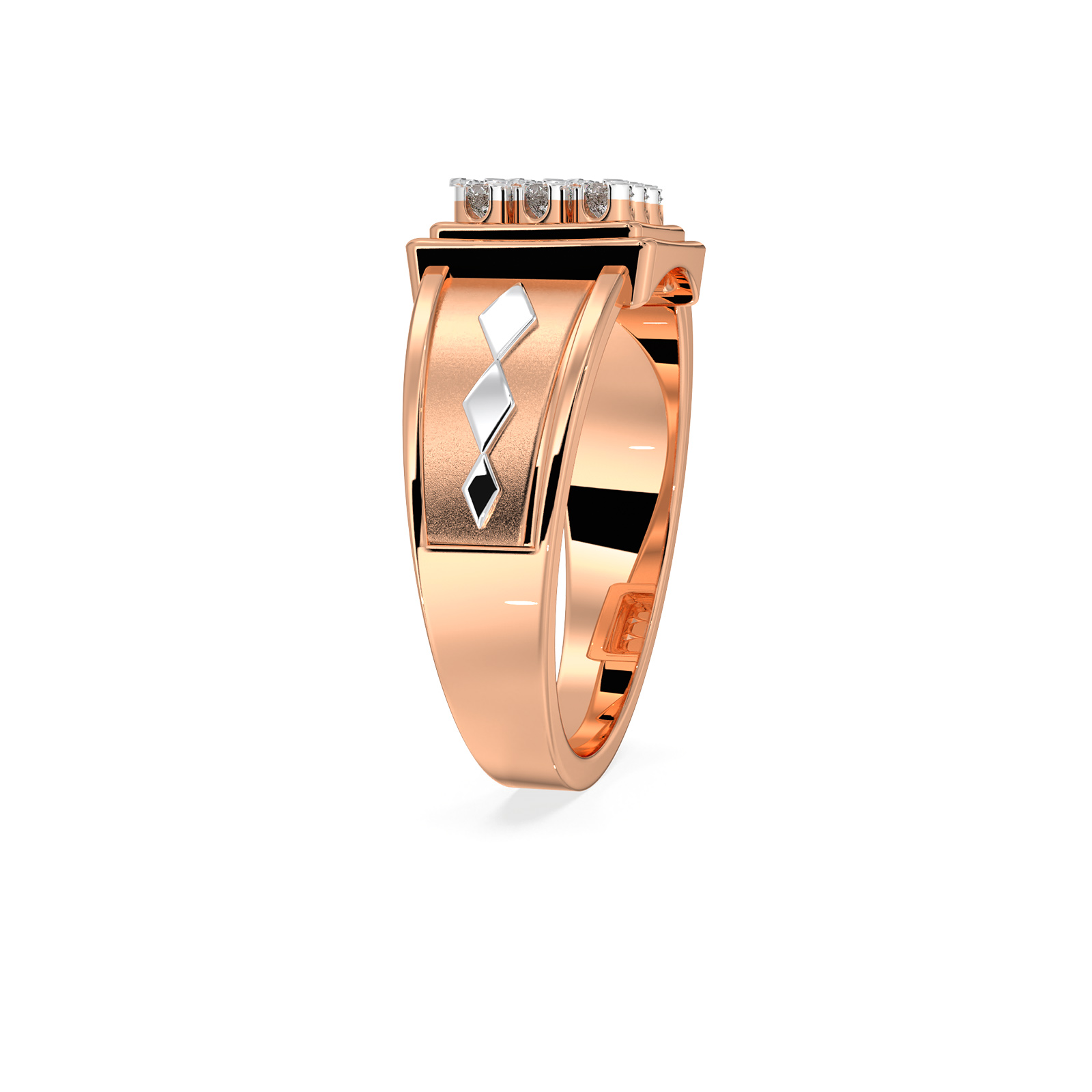 DIAMOND GENTS RING 18CT