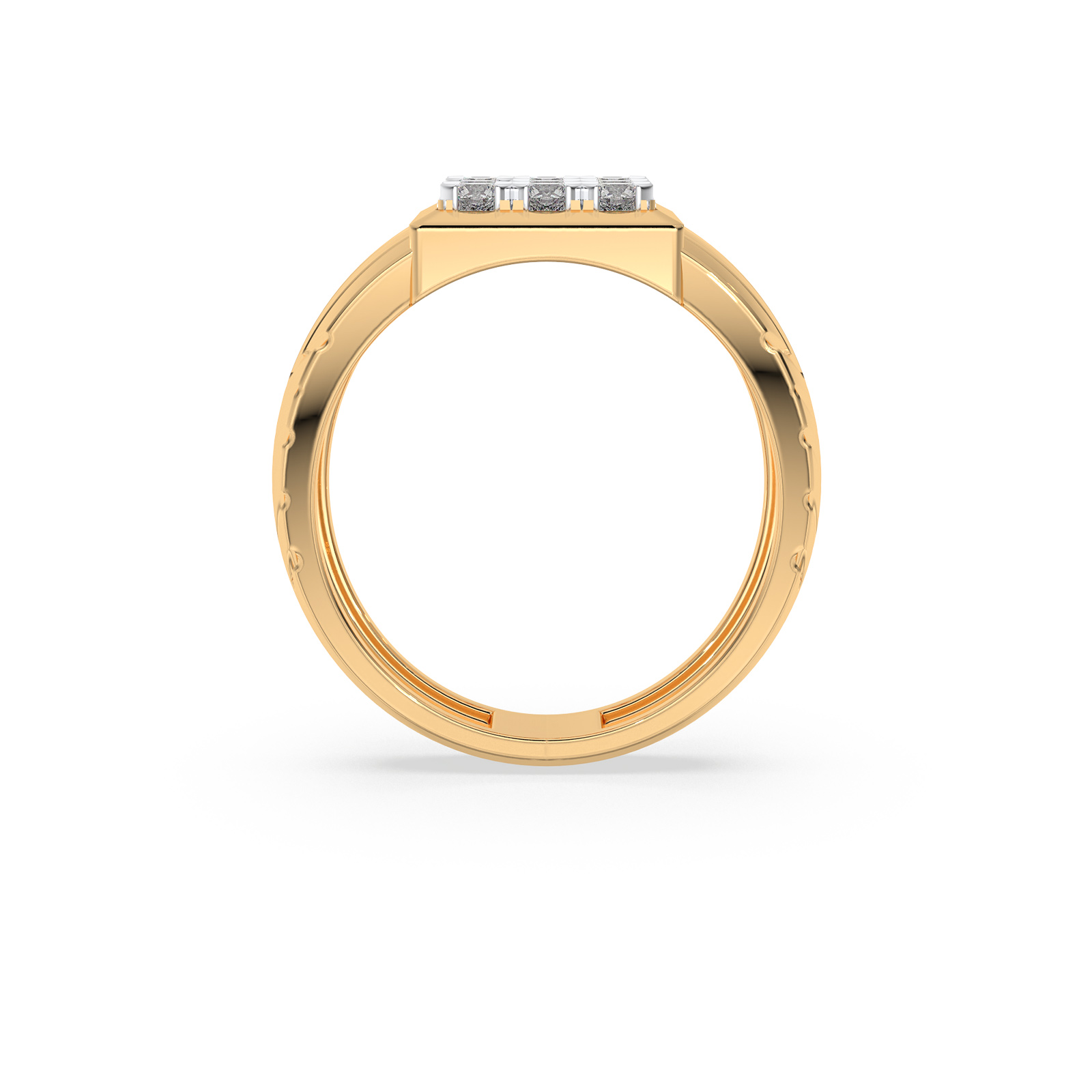 DIAMOND GENTS RING 18CT