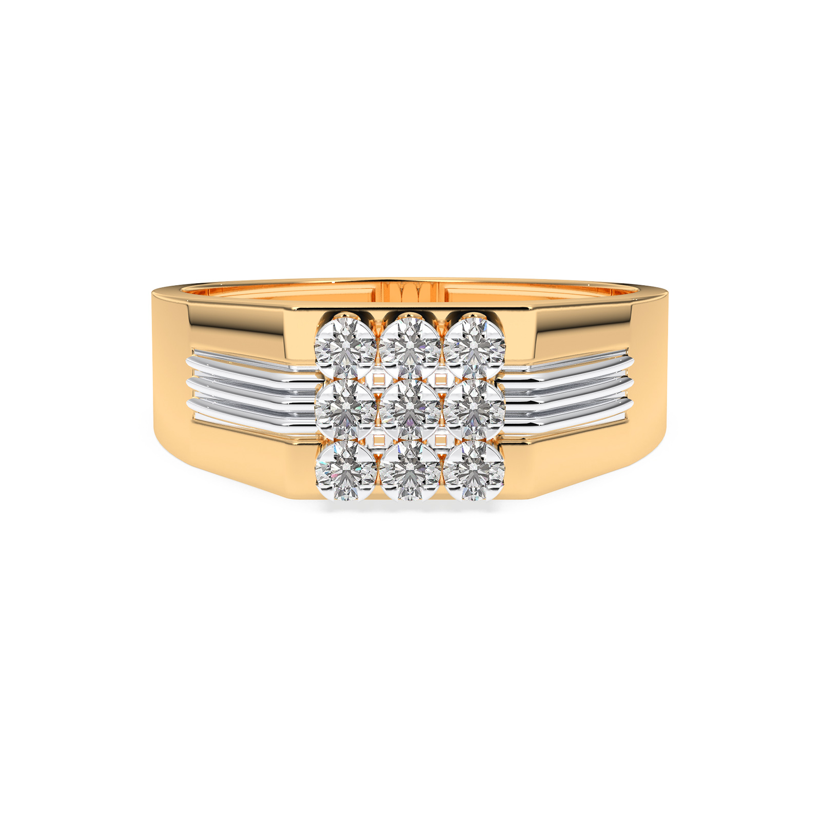 DIAMOND GENTS RING 18CT
