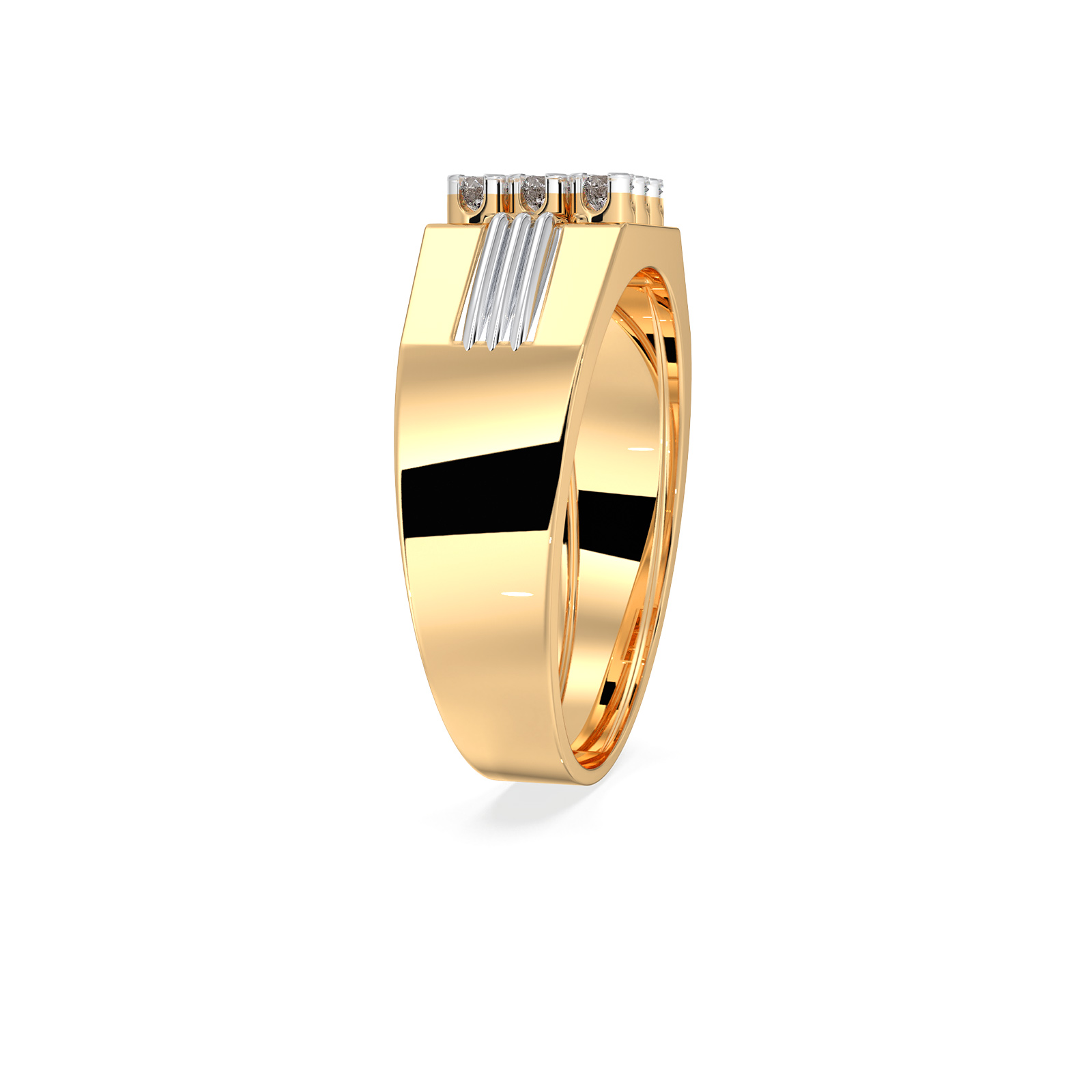 DIAMOND GENTS RING 18CT