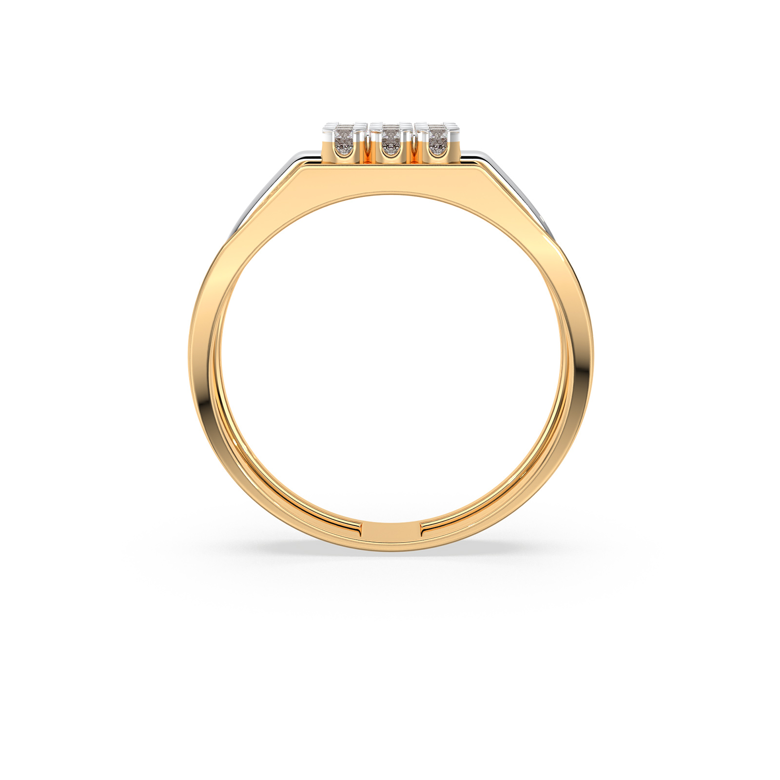 DIAMOND GENTS RING 18CT
