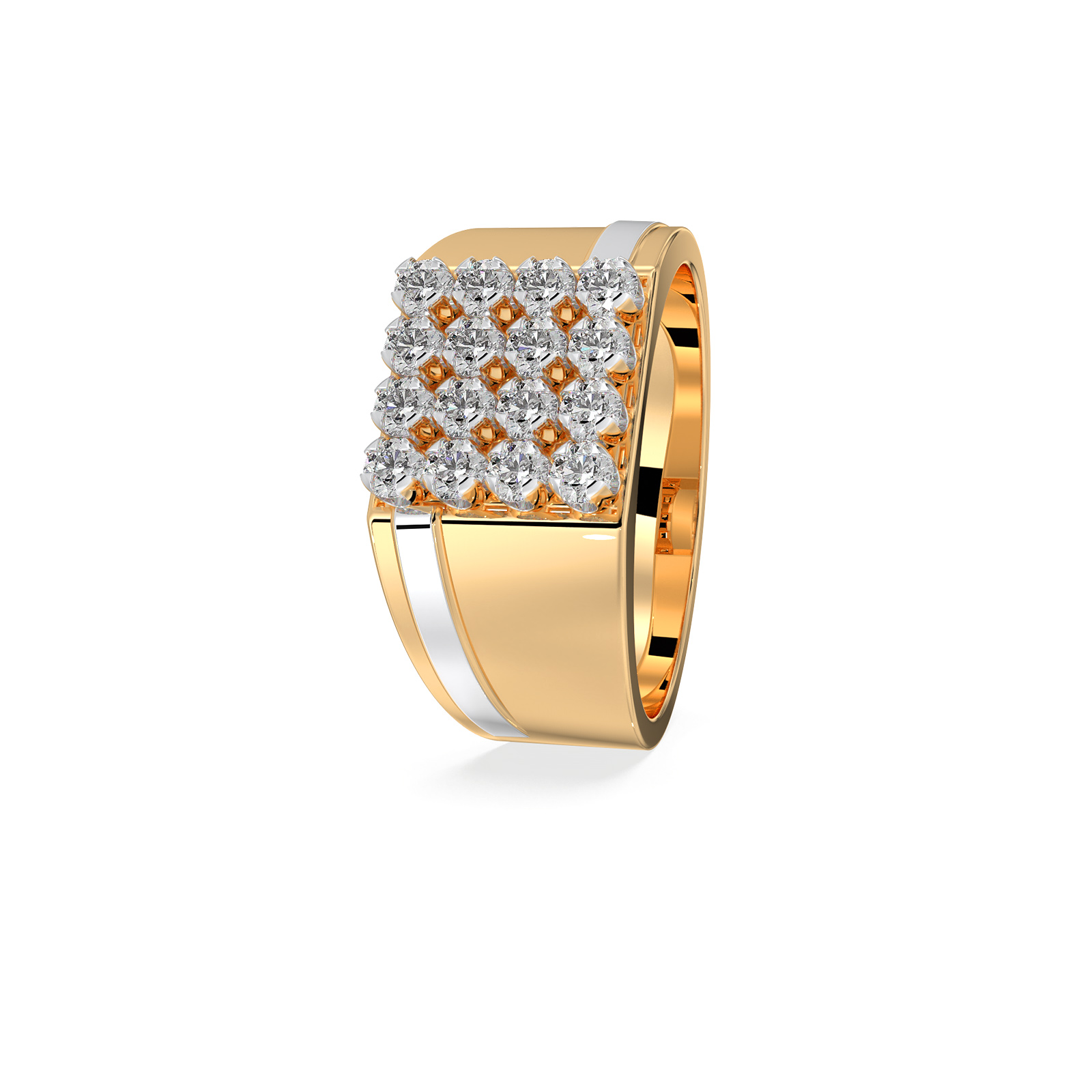 DIAMOND GENTS RING 18CT