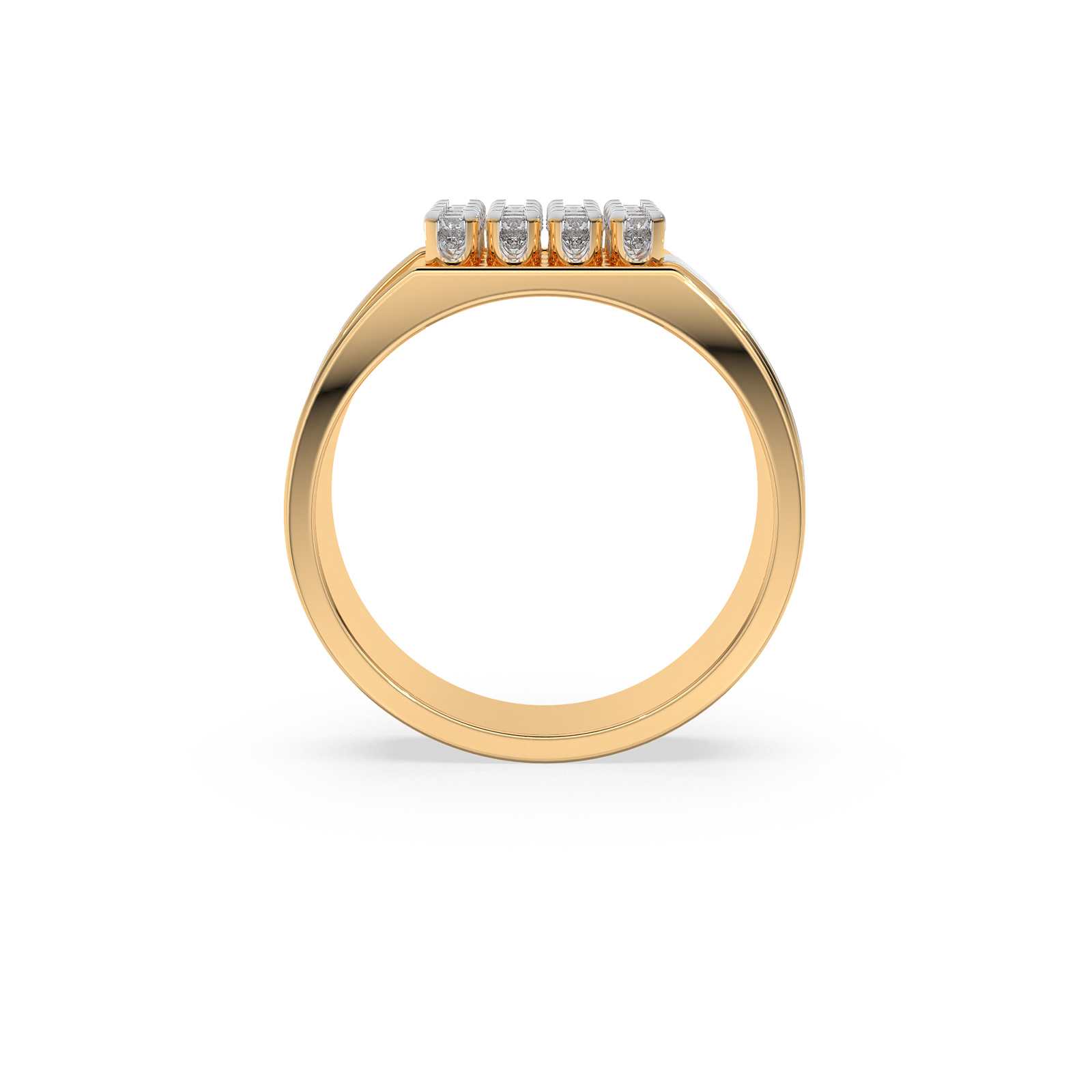 DIAMOND GENTS RING 18CT