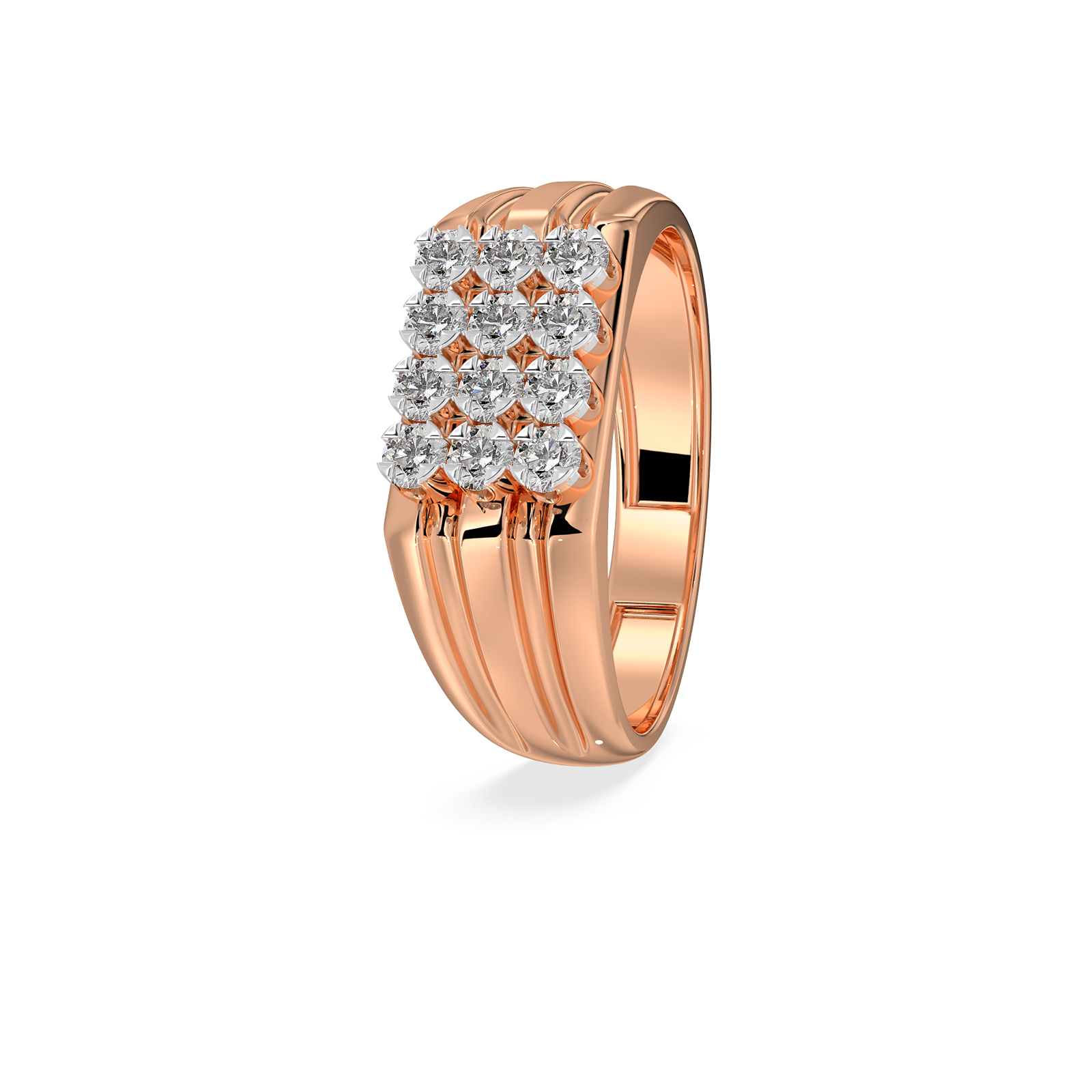 DIAMOND GENTS RING 18CT