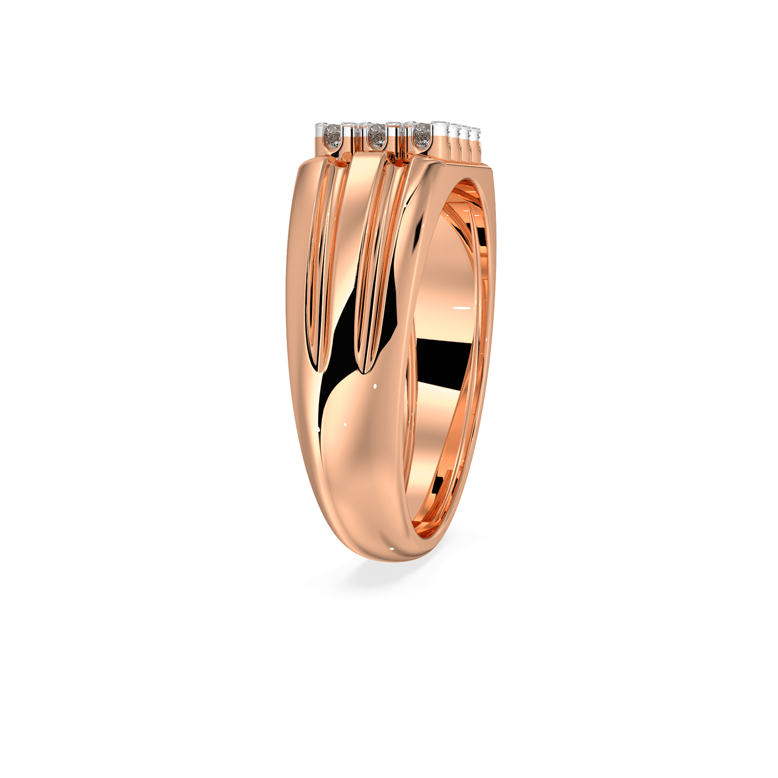 DIAMOND GENTS RING 18CT
