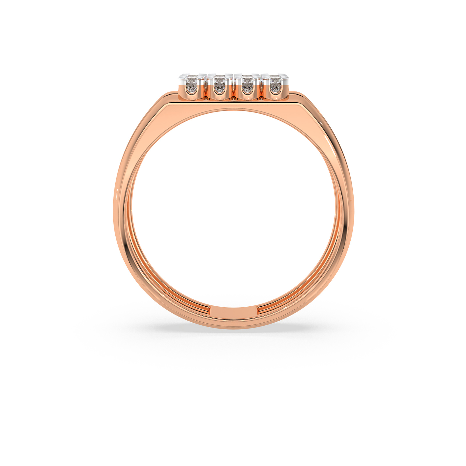 DIAMOND GENTS RING 18CT