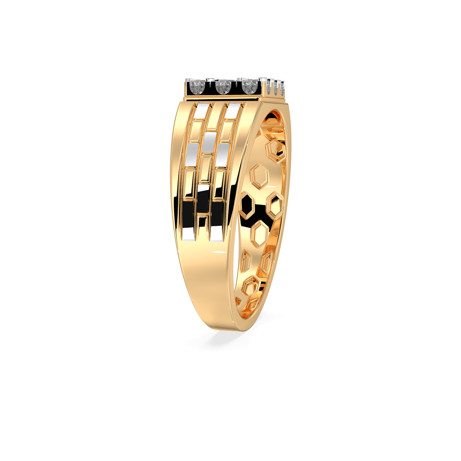 DIAMOND GENTS RING 18CT