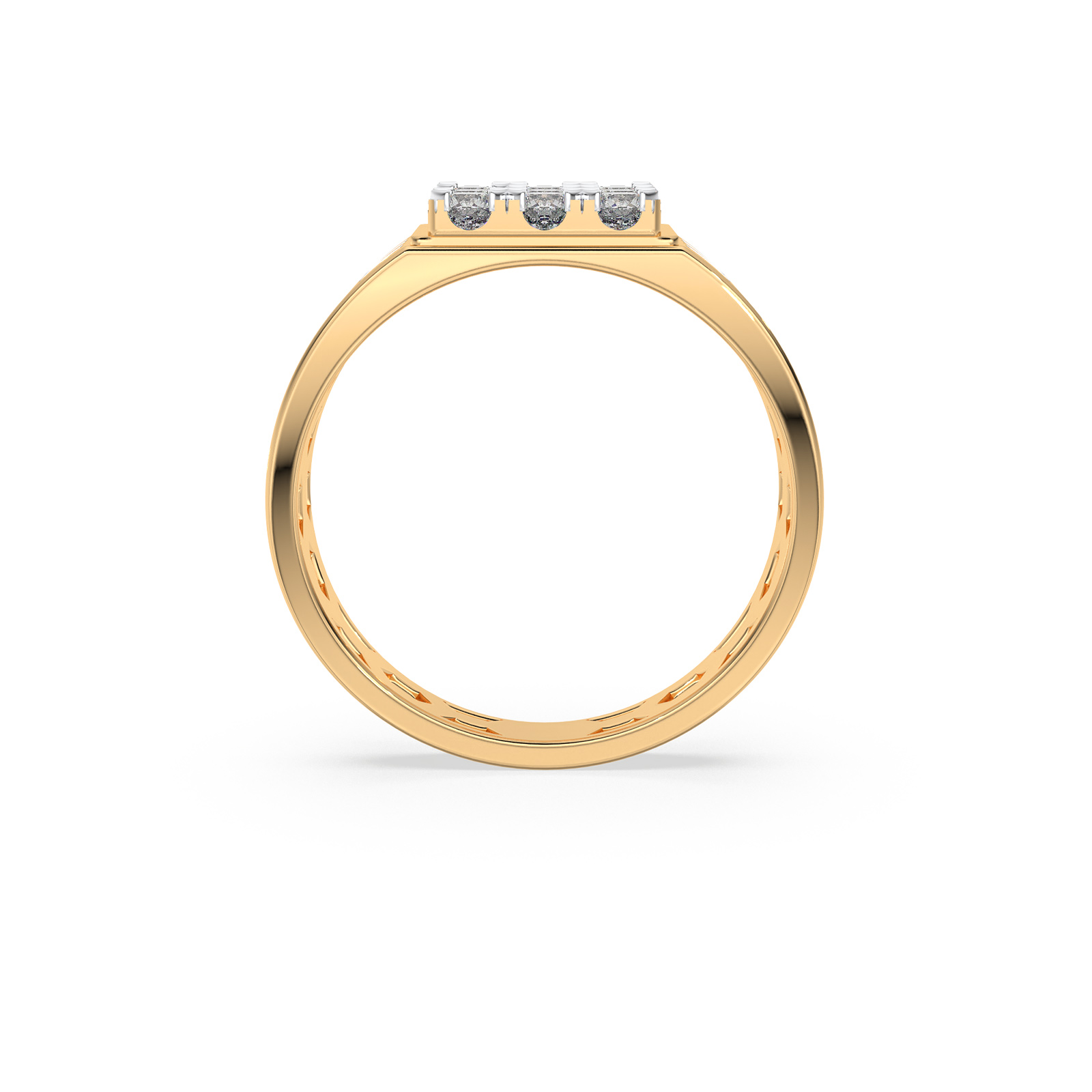 DIAMOND GENTS RING 18CT