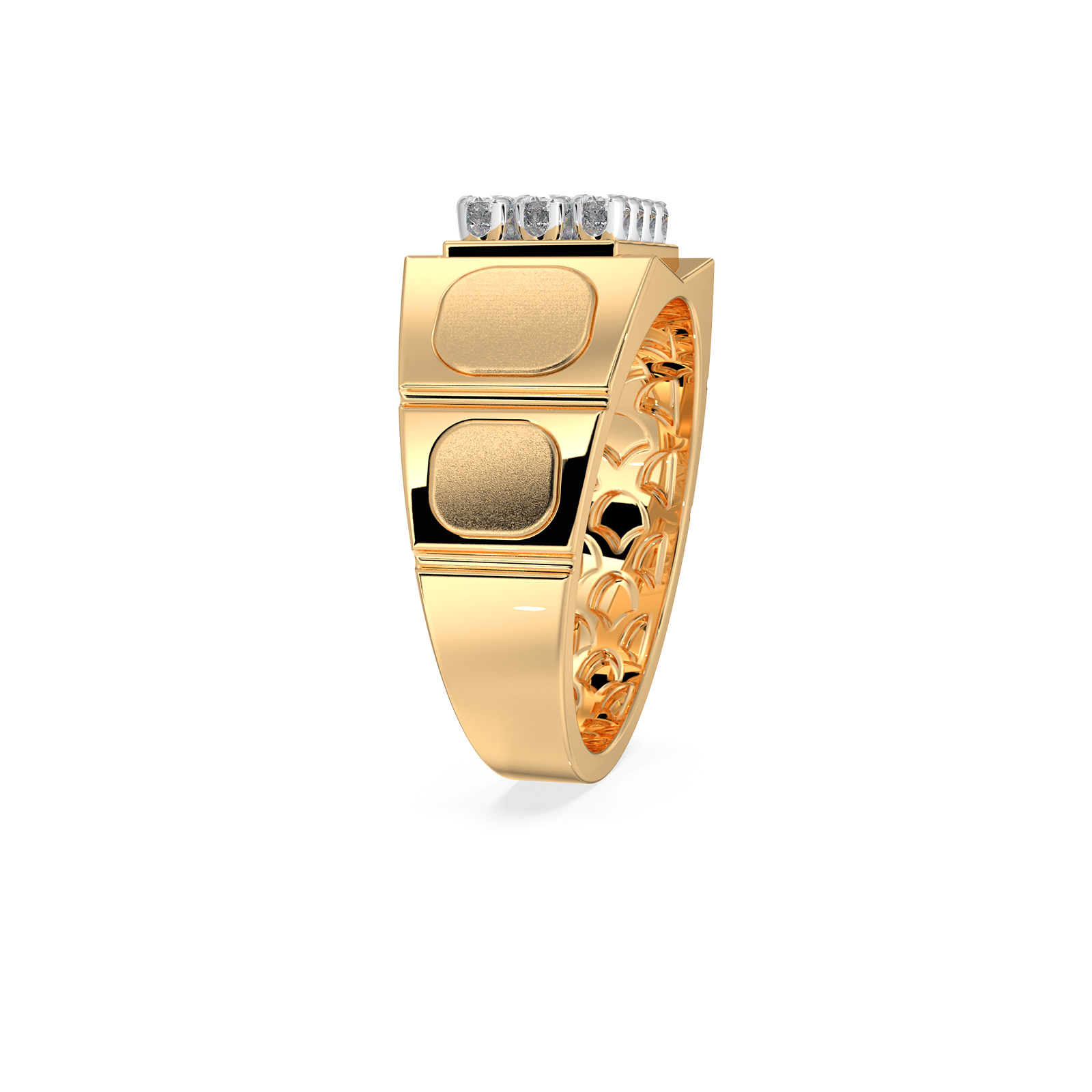 DIAMOND GENTS RING 18CT