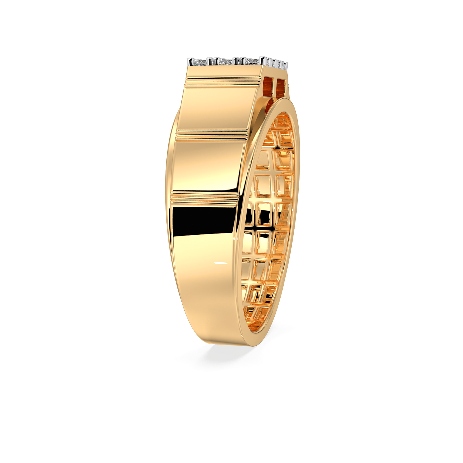 DIAMOND GENTS RING 18CT