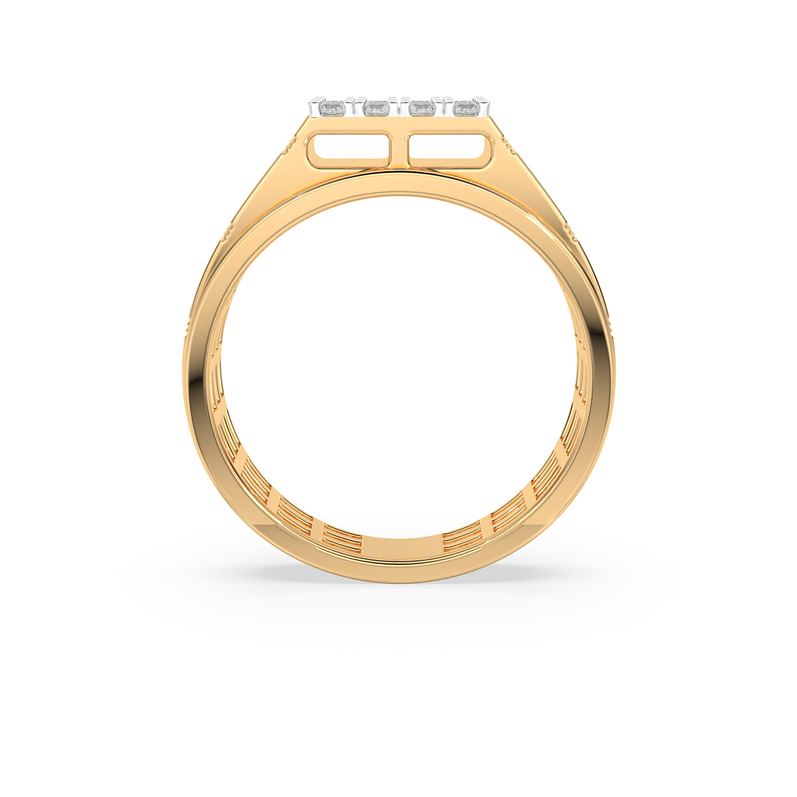 DIAMOND GENTS RING 18CT