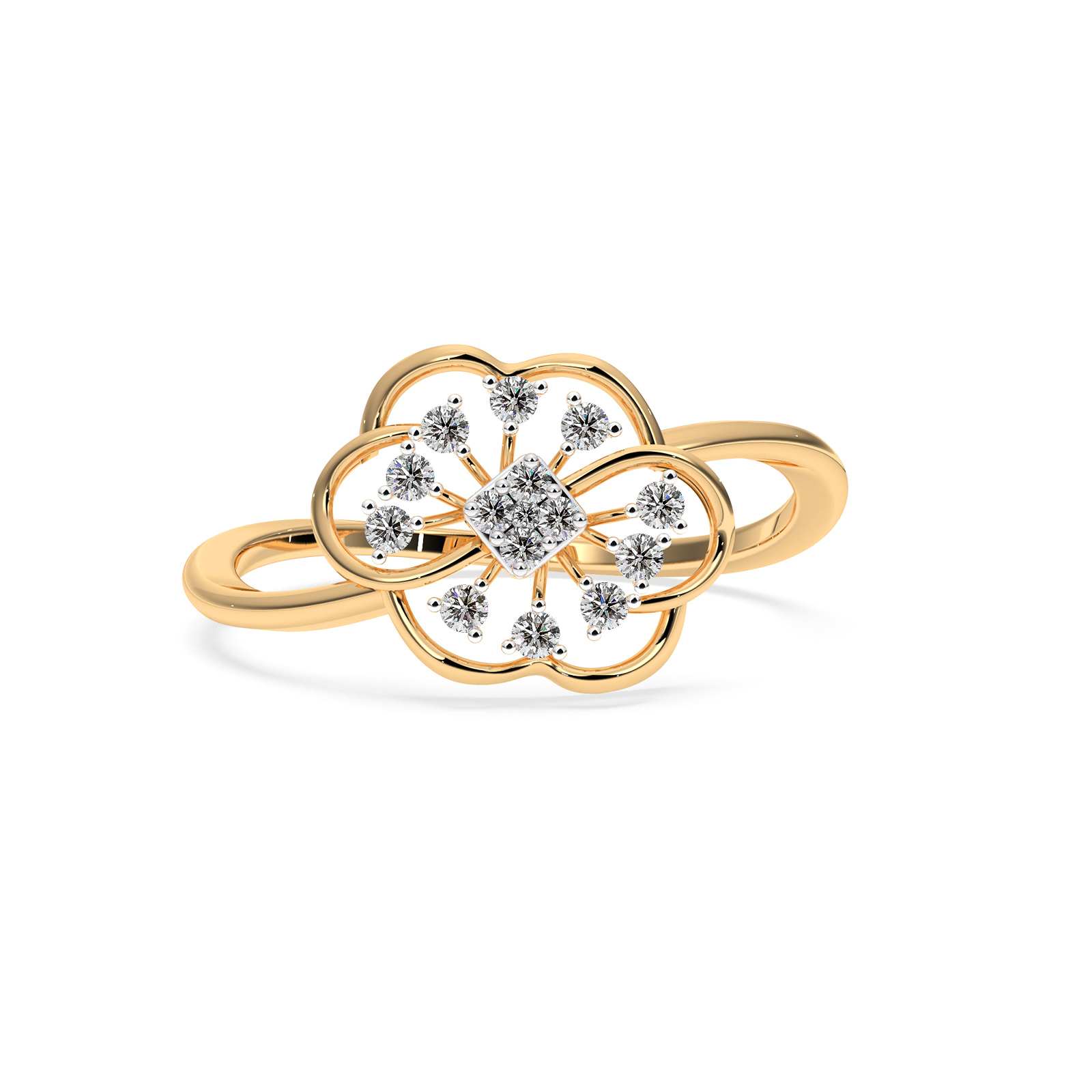 DIAMOND LADIES RING 18CT