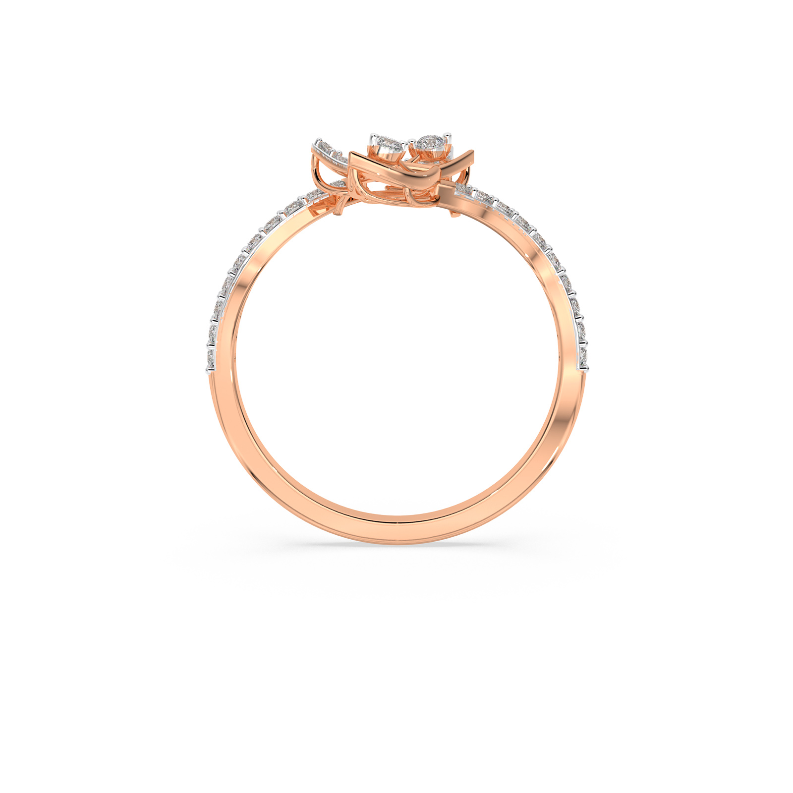 DIAMOND LADIES RING 18CT