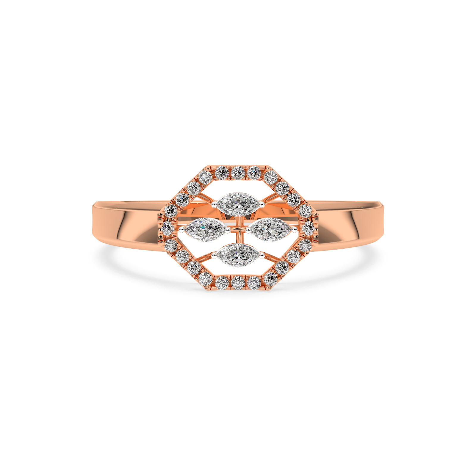 DIAMOND LADIES RING 18CT