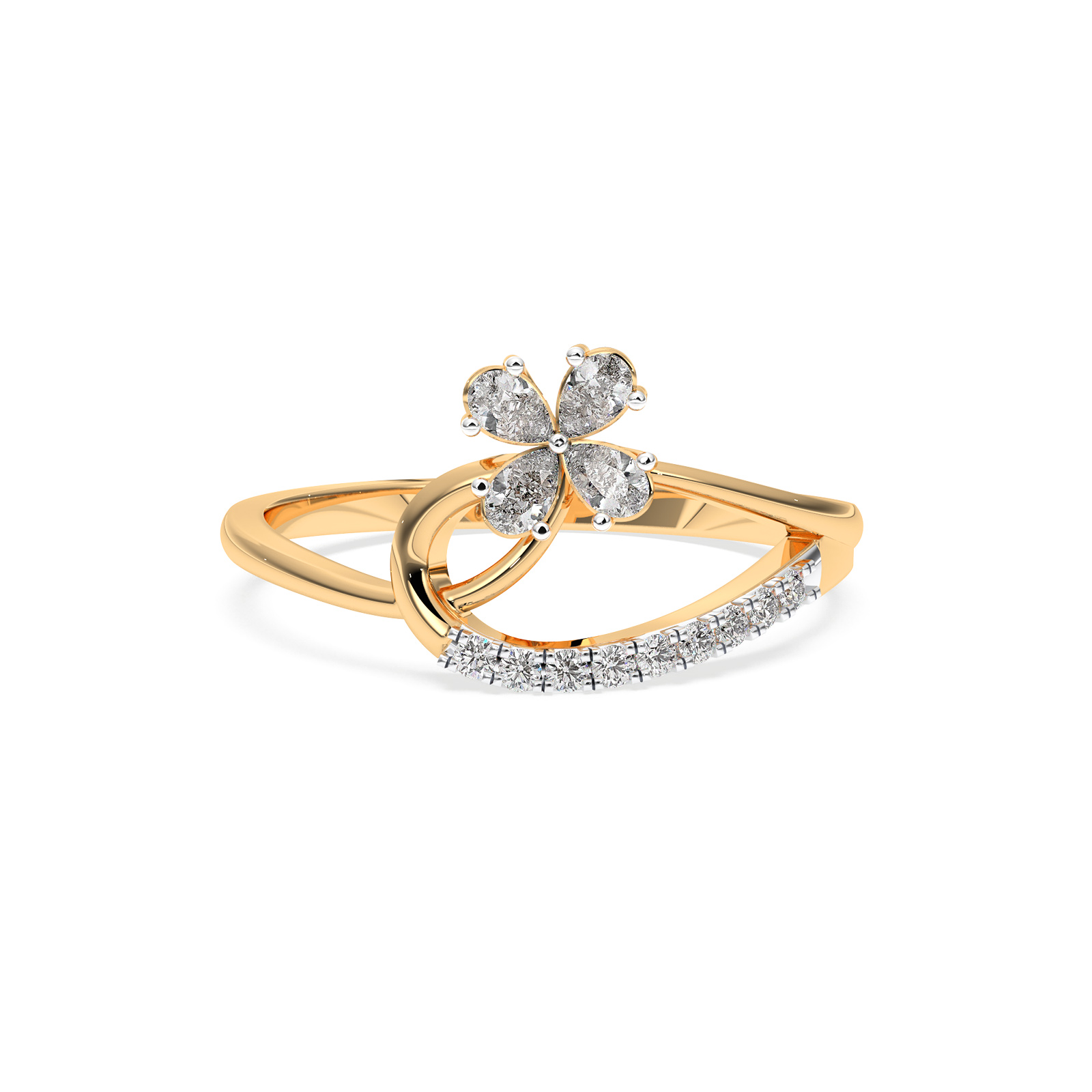 DIAMOND LADIES RING 18CT