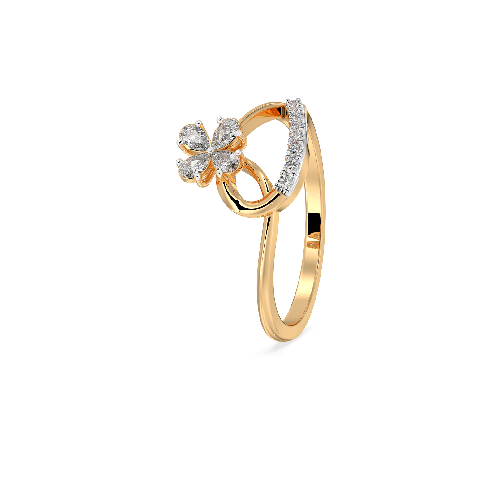 DIAMOND LADIES RING 18CT
