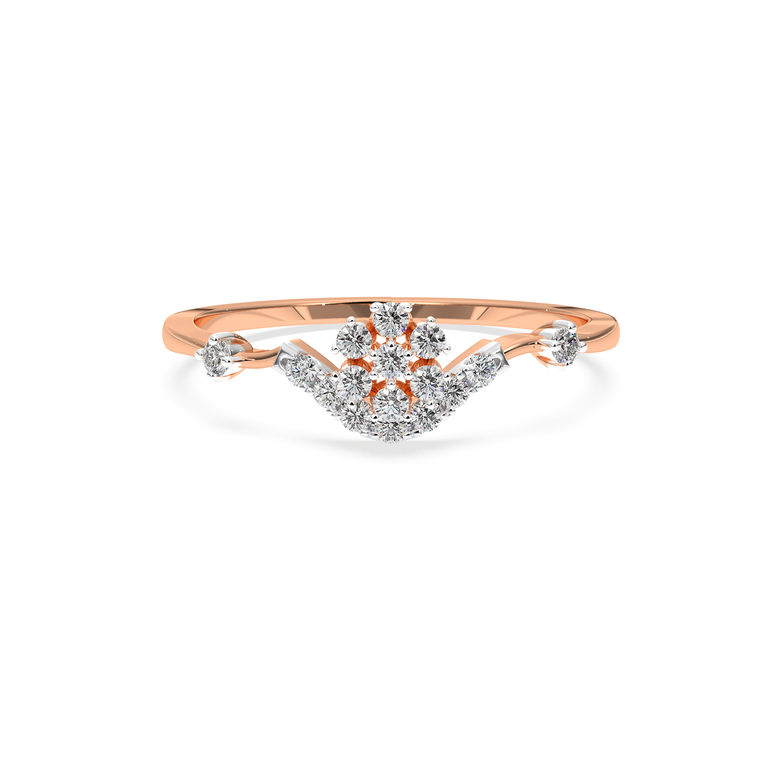 DIAMOND LADIES RING 18CT