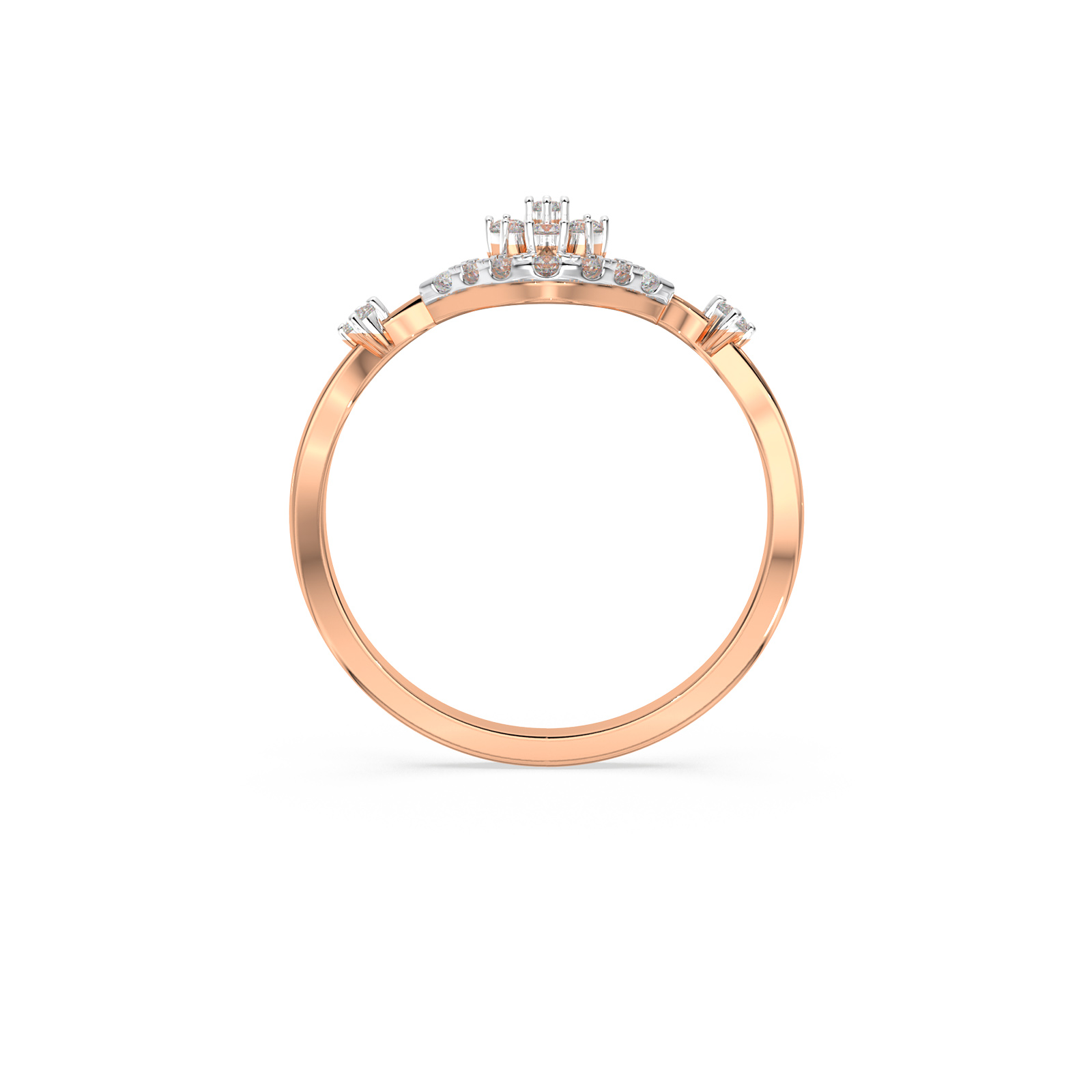 DIAMOND LADIES RING 18CT
