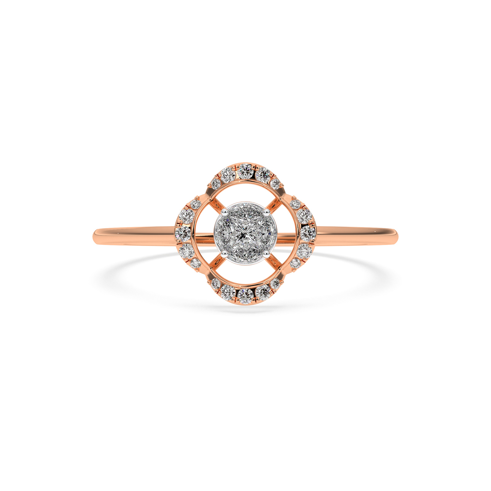 DIAMOND LADIES RING 18CT