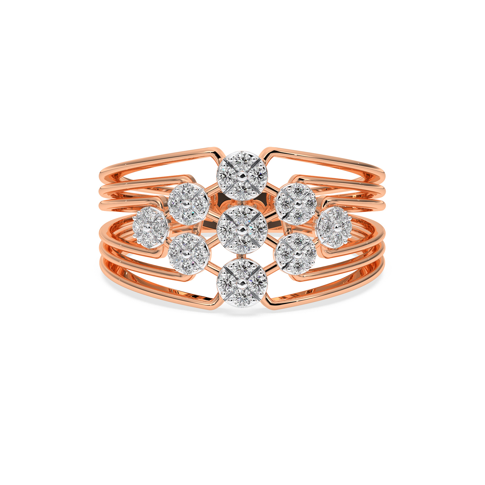 DIAMOND LADIES RING 18CT