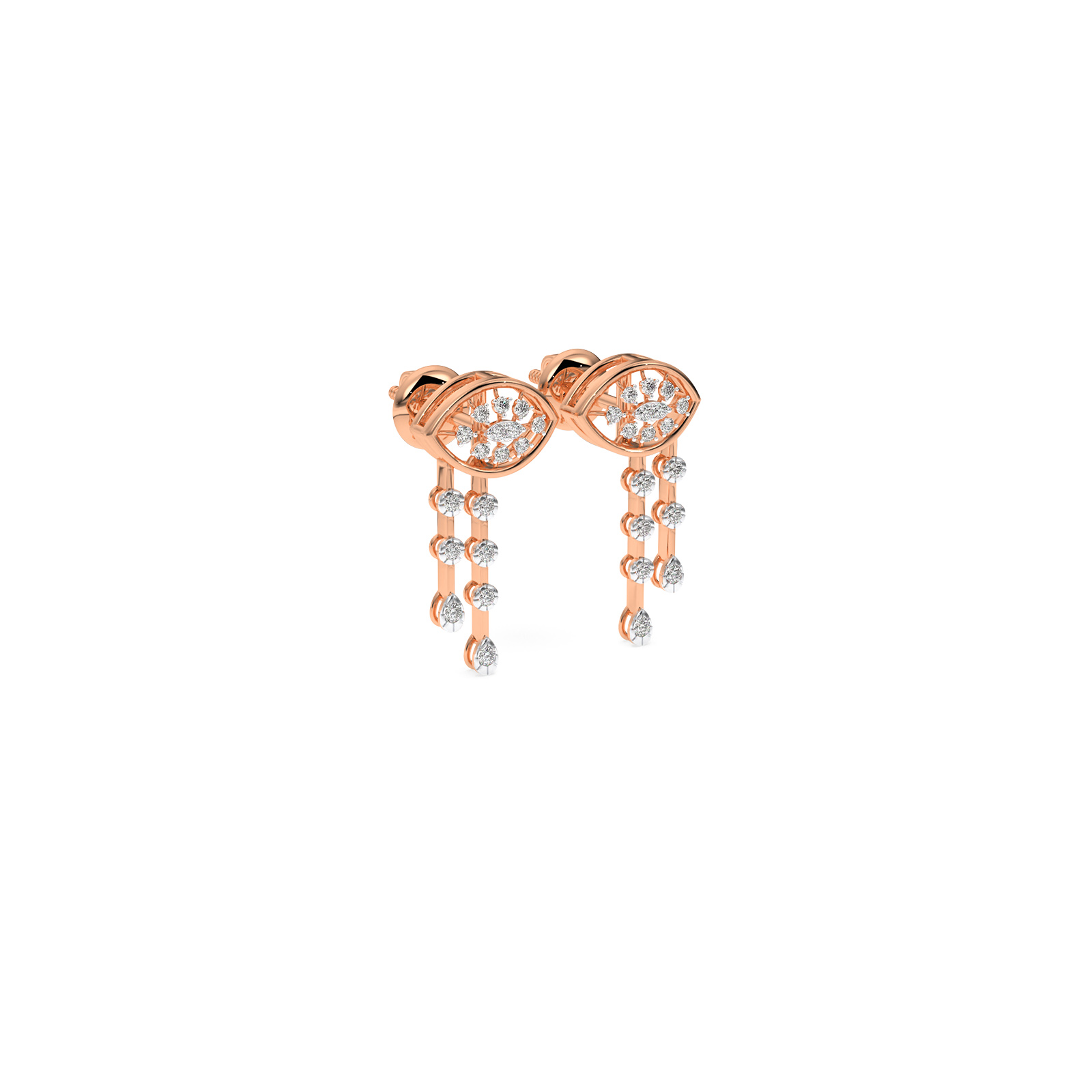DIAMOND N EARRING 18CT