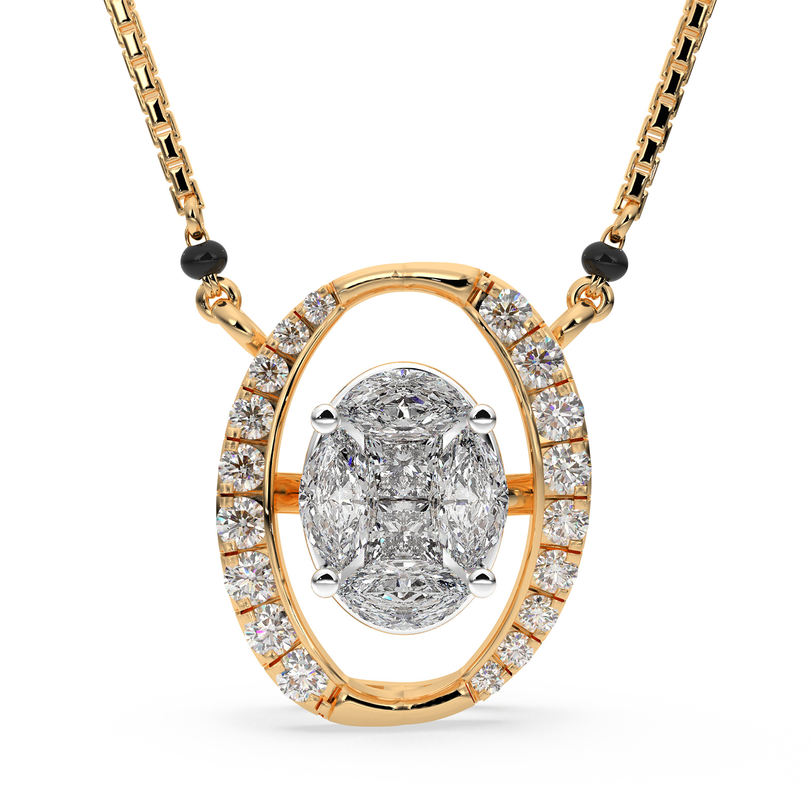 DIAMOND MANGALSUTRA 18CT