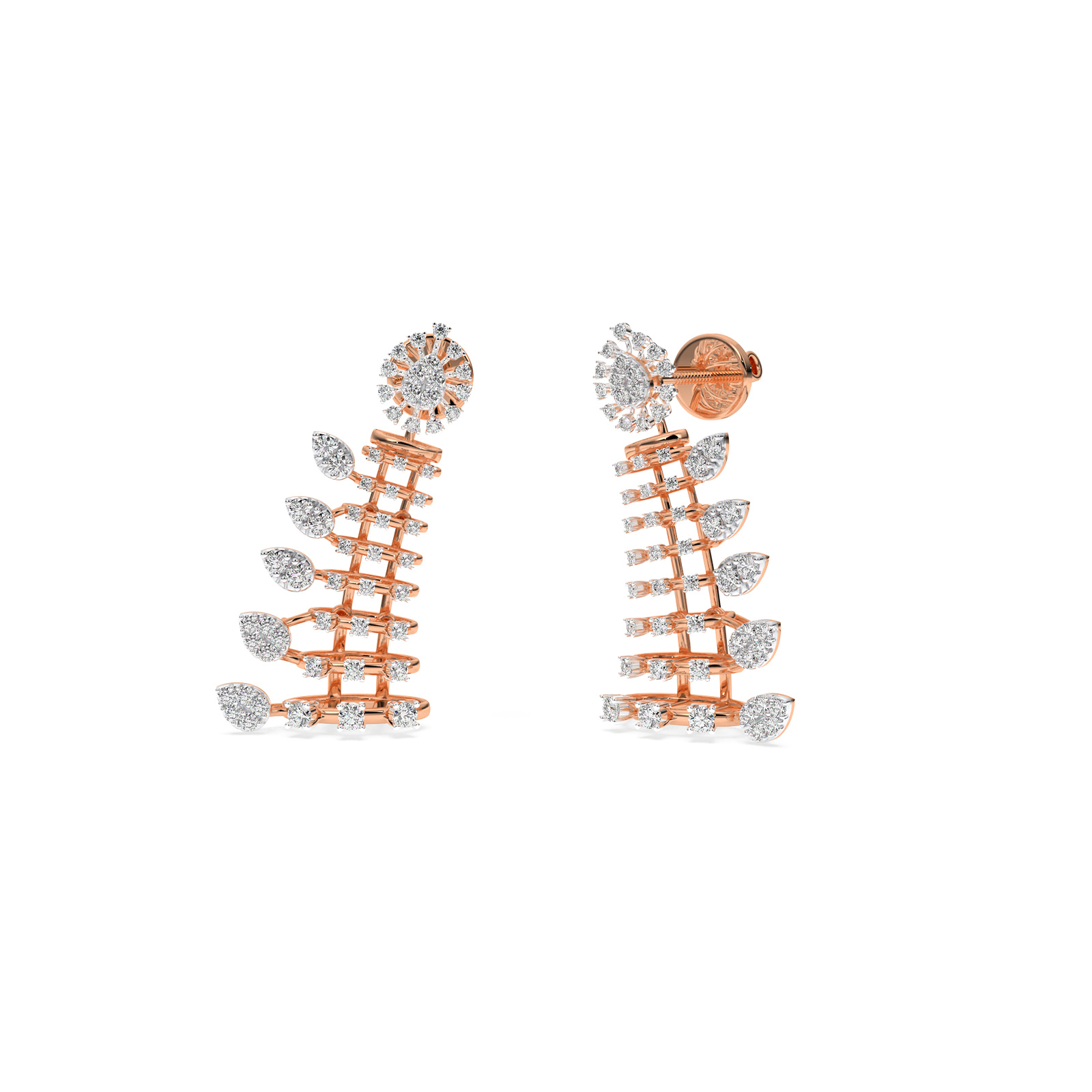DIAMOND N EARRING 18CT