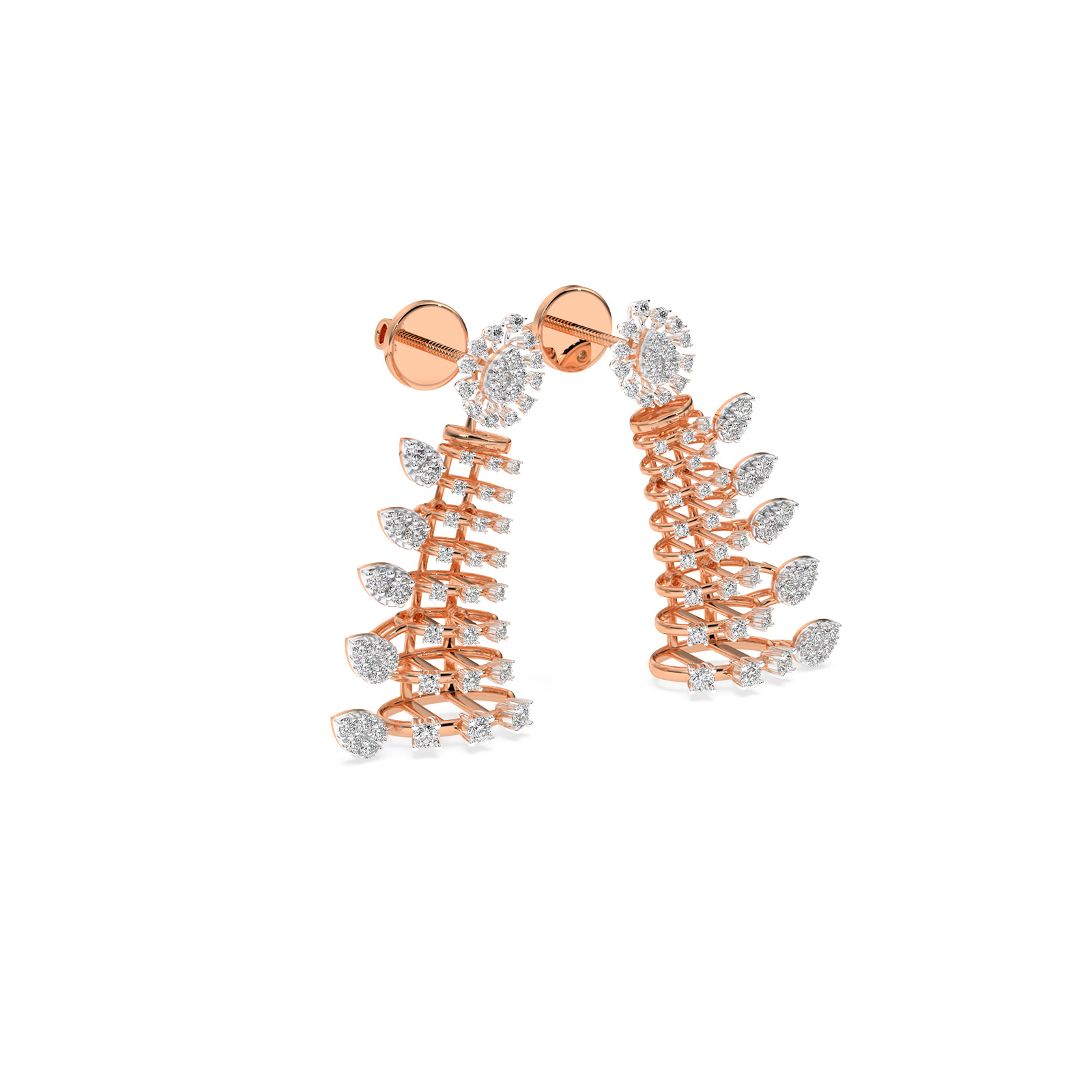 DIAMOND N EARRING 18CT